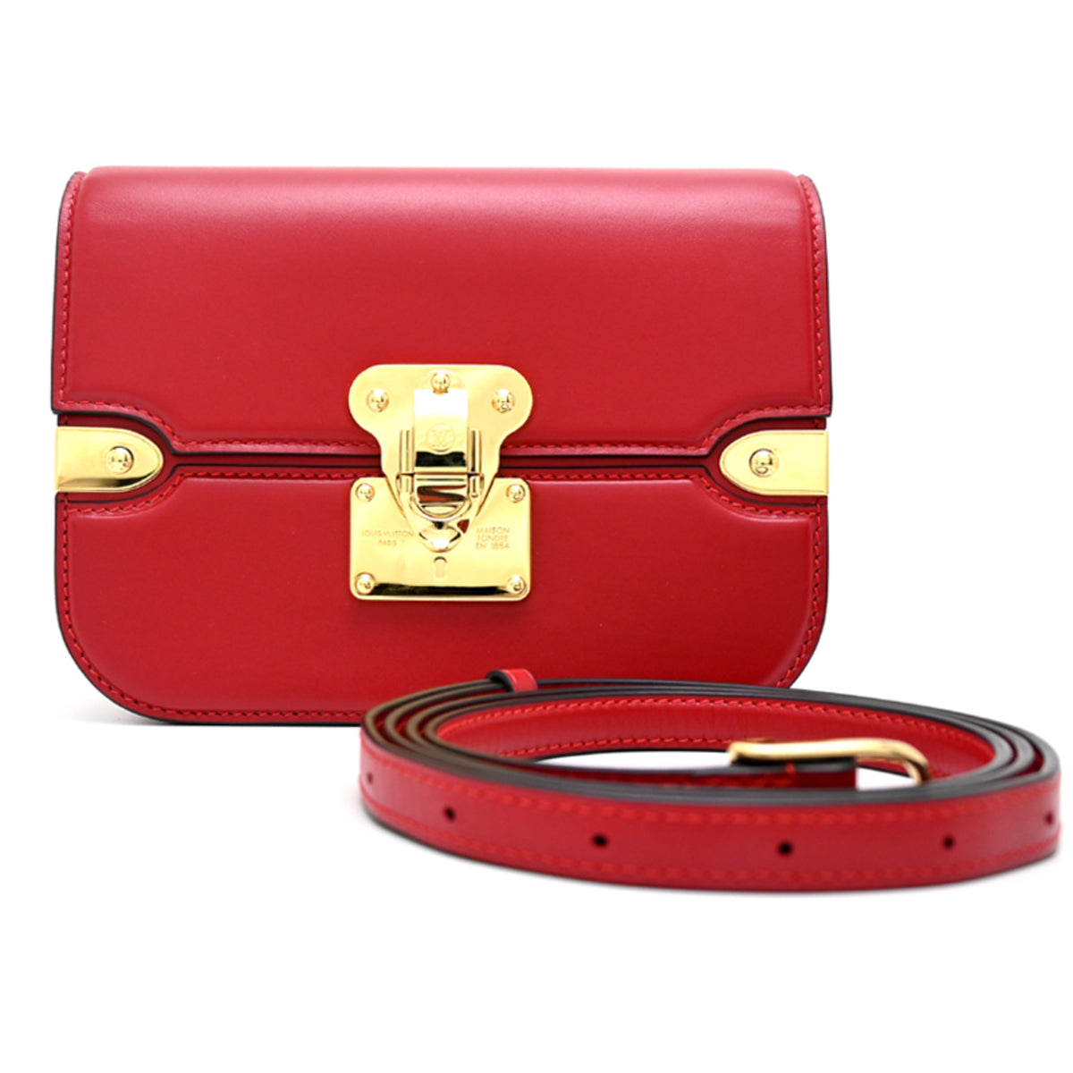 Louis Vuitton Red Color Shoulder Bag (Pre-Owned)