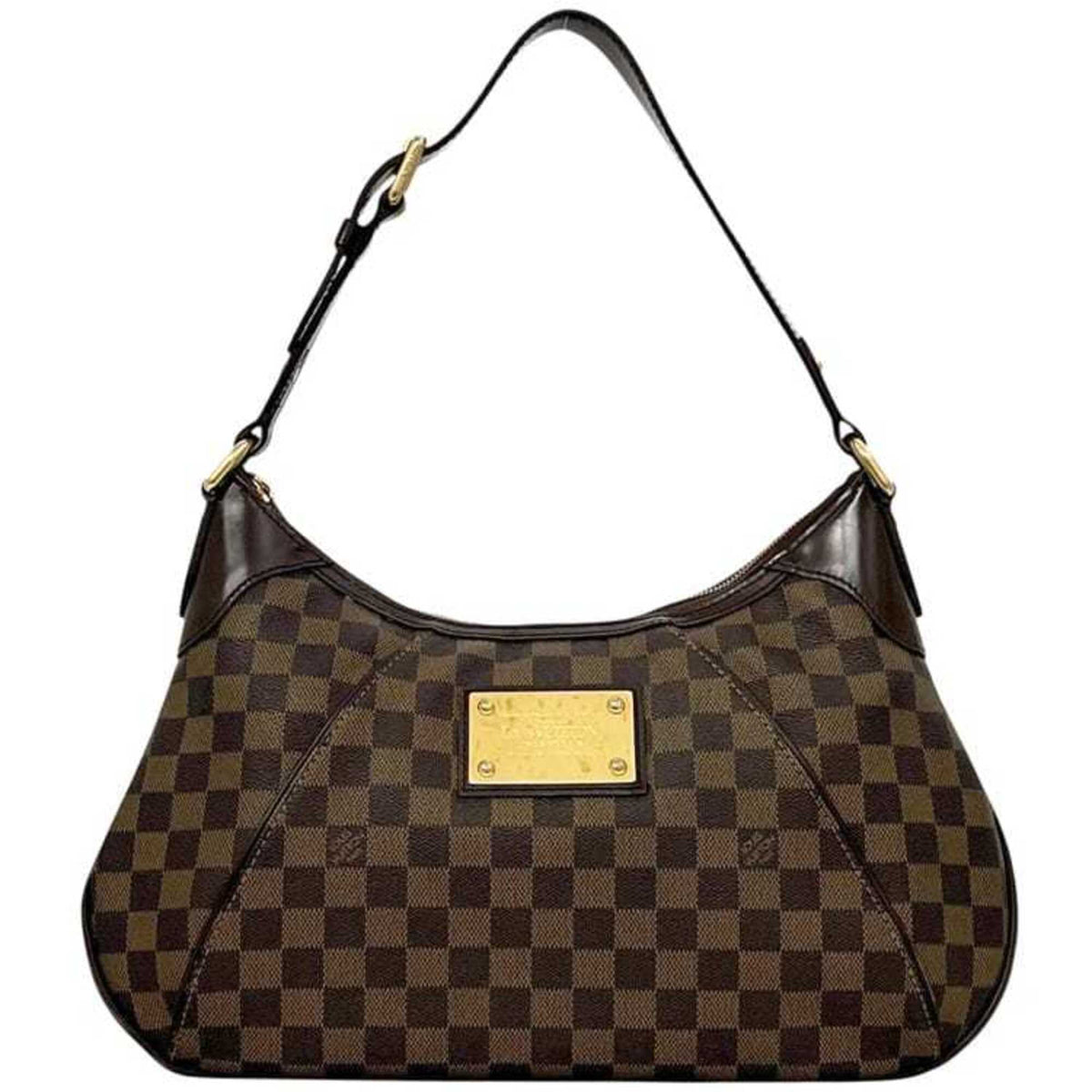 Louis Vuitton Damier Brown Damier Canvas Ebene Damier Canvas Shoulder Bag (Pre-Owned)