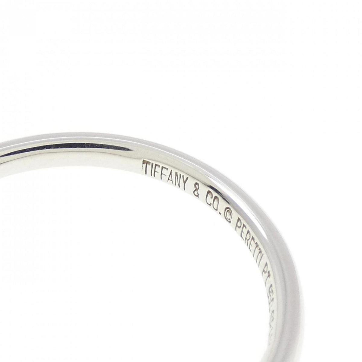 Tiffany Platinum Platinum 950 Band Ring (Pre-Owned)
