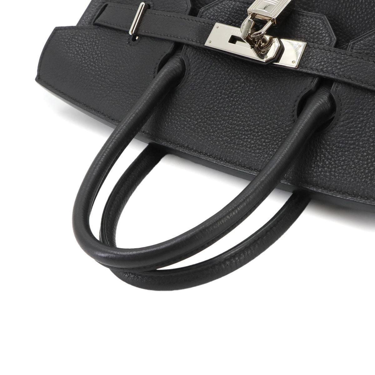 Hermes Black Togo Leather Handbag (Pre-Owned)