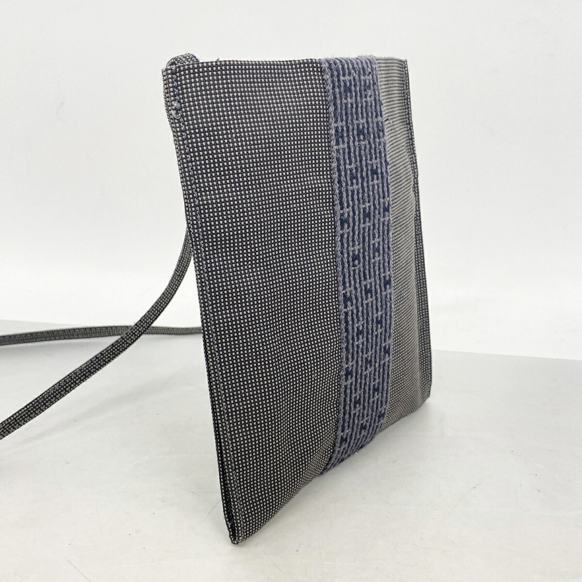 Hermes Gray Nylon Shoulder Bag (Pre-Owned)