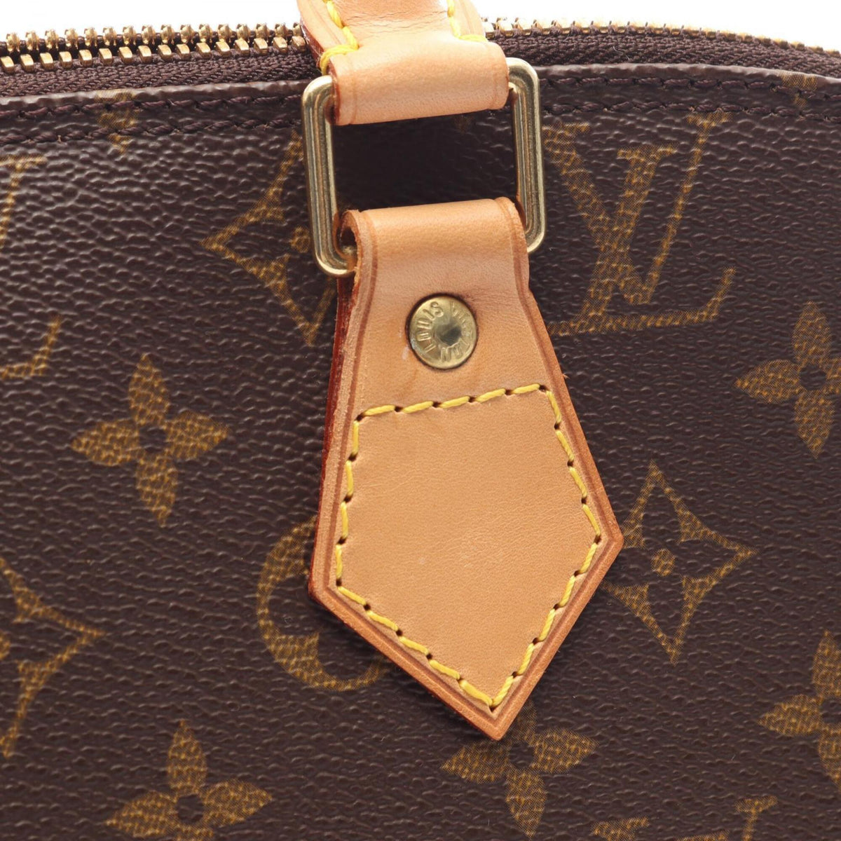 Louis Vuitton Brown Monogram Leather Handbag (Pre-Owned)