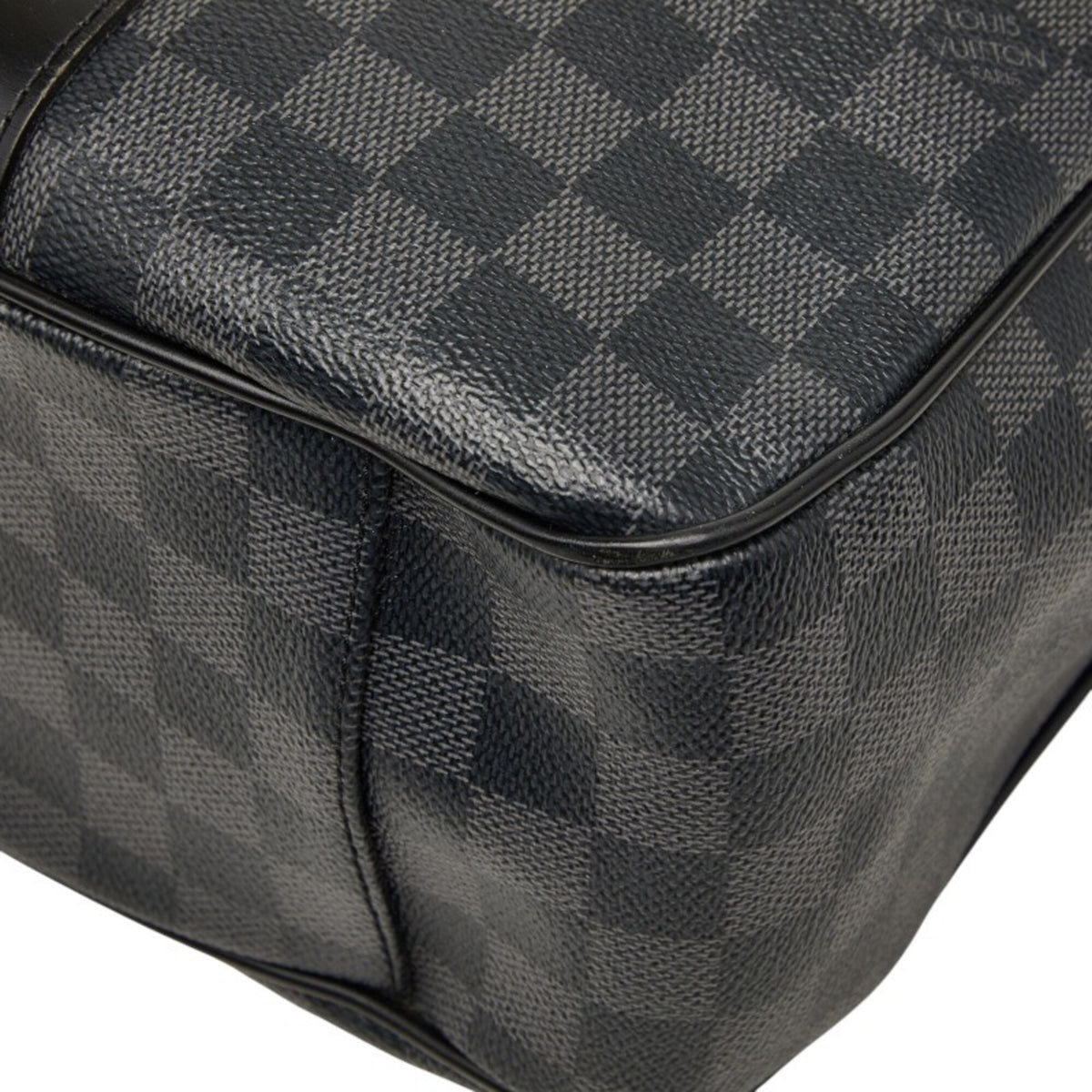 Louis Vuitton Damier Graphite Black Gray Pvc Leather Shoulder Bag (Pre-Owned)