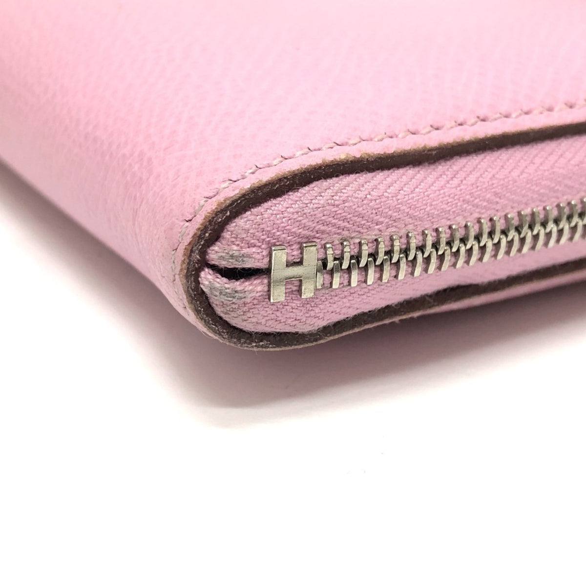 Hermes Pink Yellow Epsom Leather Long Wallet (Bi-Fold) (Pre-Owned)
