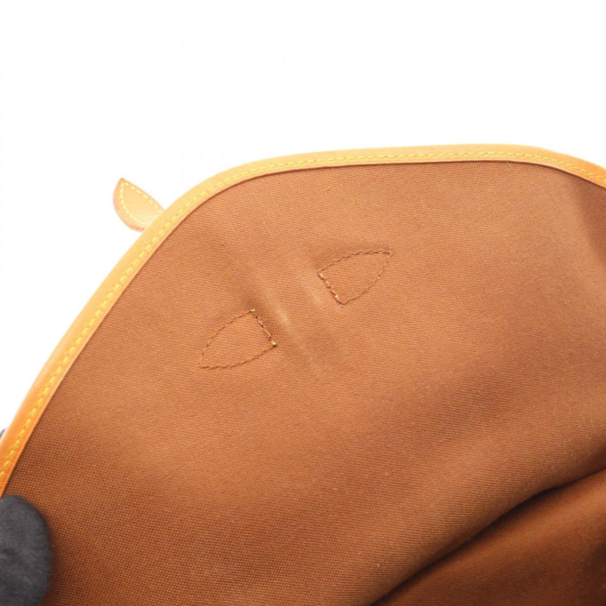 Louis Vuitton Brown Coated Canvas Leather Handbag Shoulder Bag (Pre-Owned)