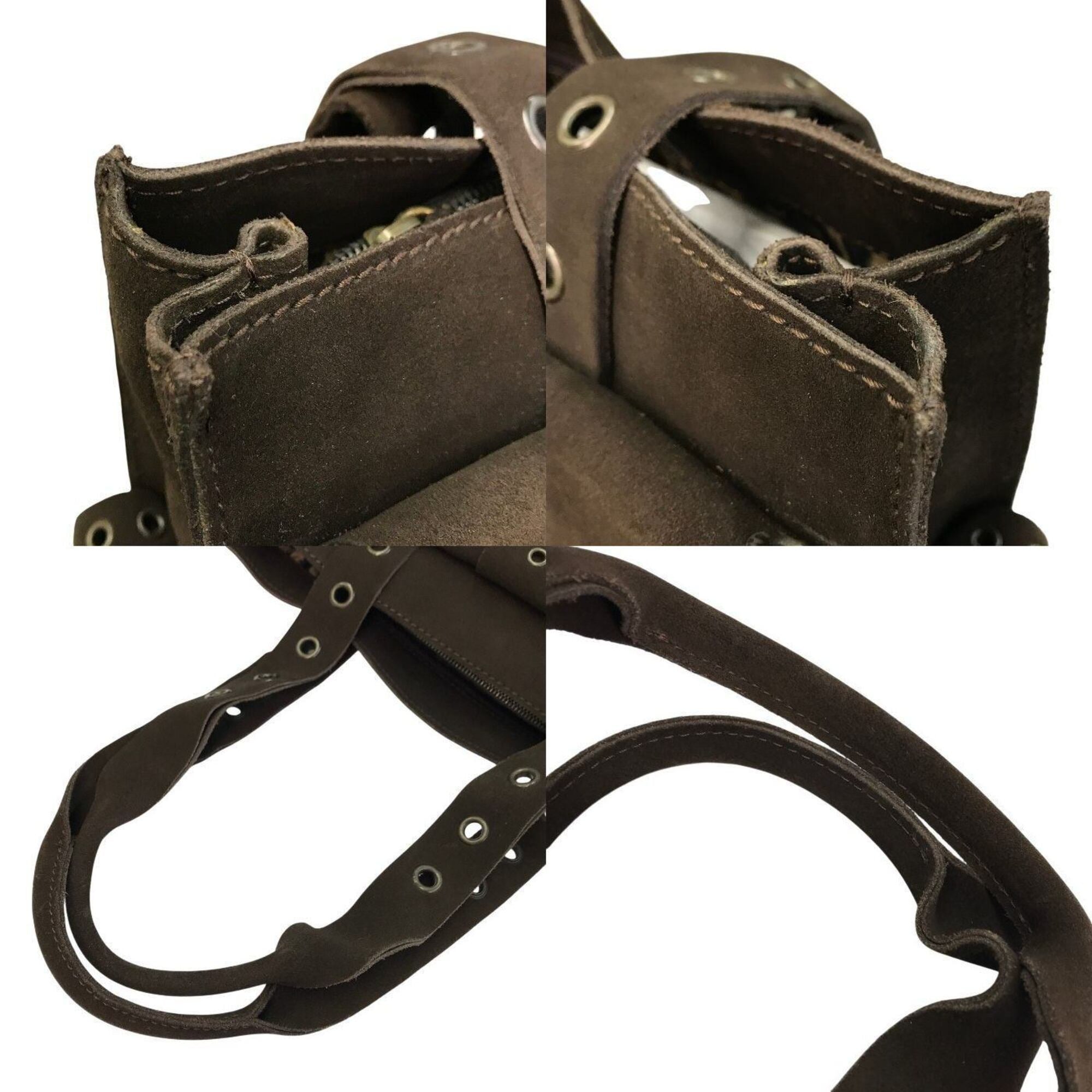 Dolce & Gabbana Brown Suede Leather Tote Bag (Pre-Owned)