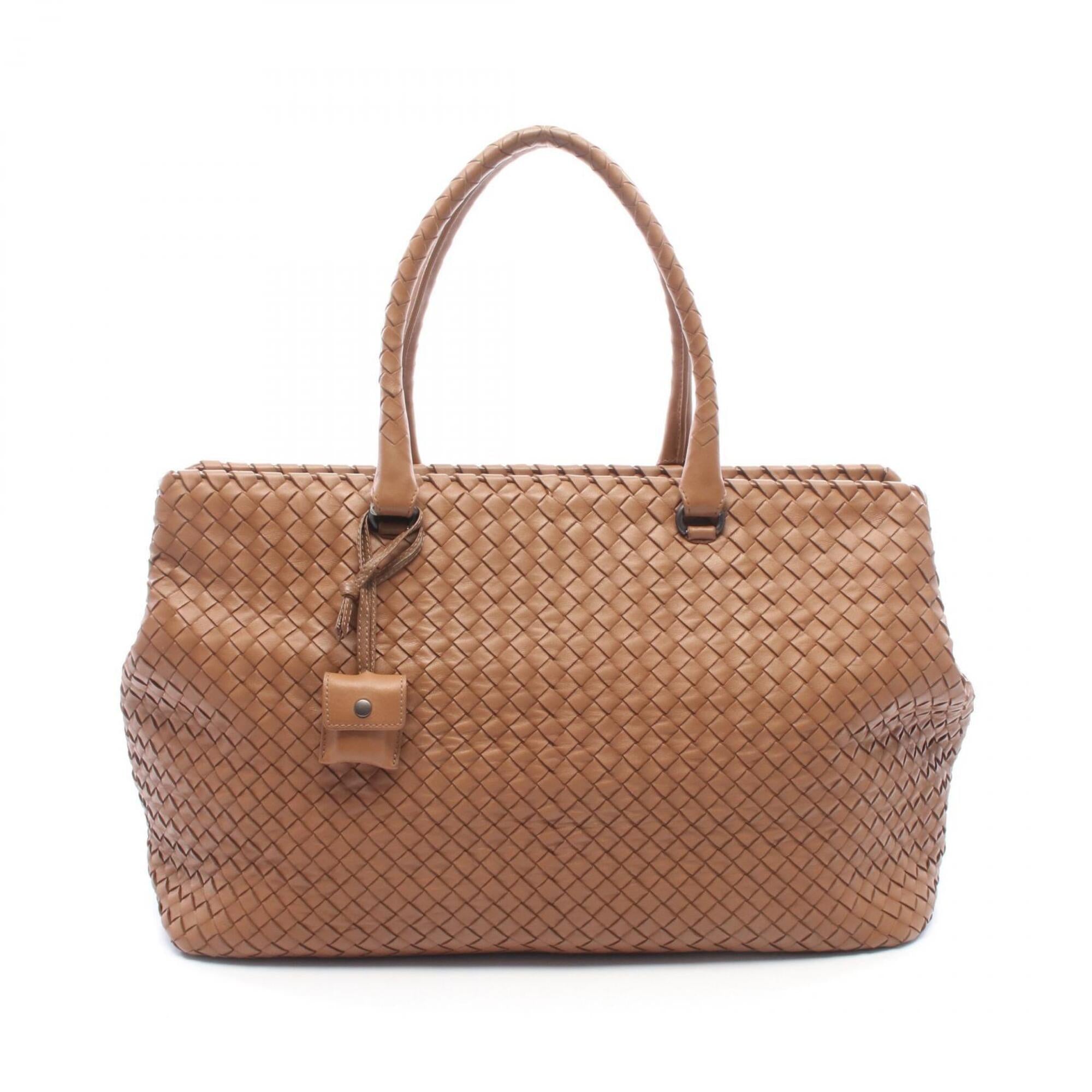 Bottega Veneta Brown Intrecciato Handbag Tote Bag (Pre-Owned)