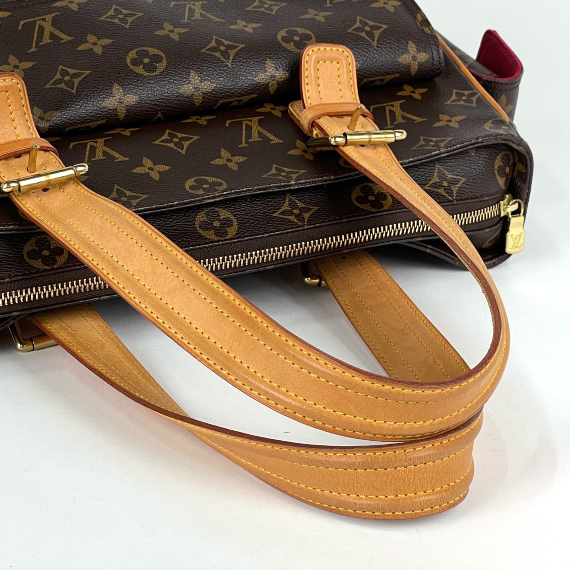 Louis Vuitton Brown Monogram Handbag Tote Bag (Pre-Owned)