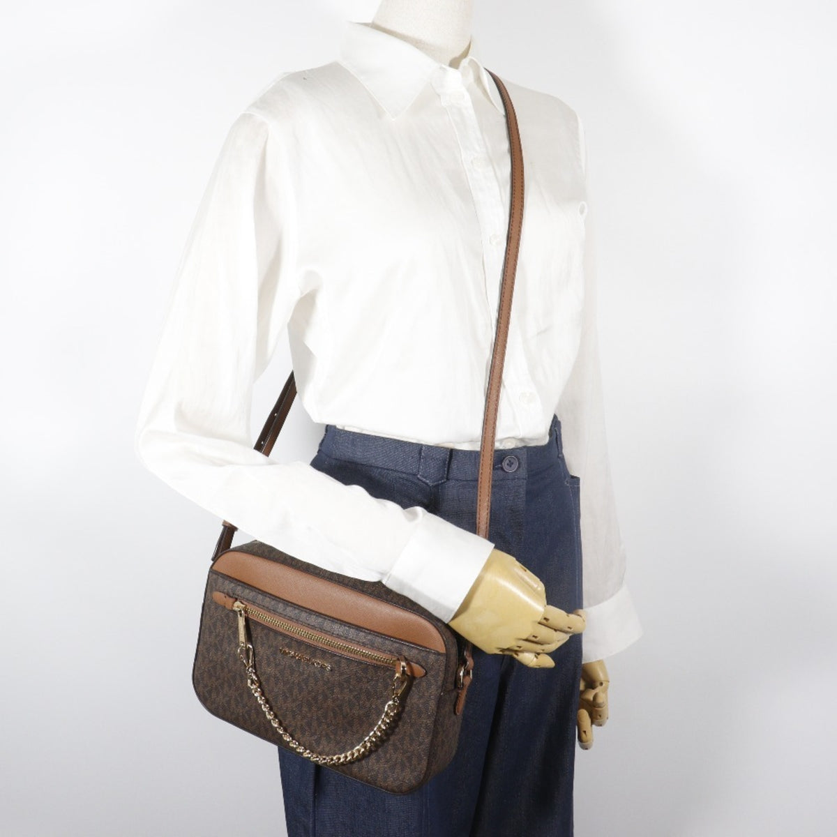Michael Kors Brown Pvc Shoulder Bag (Pre-Owned)