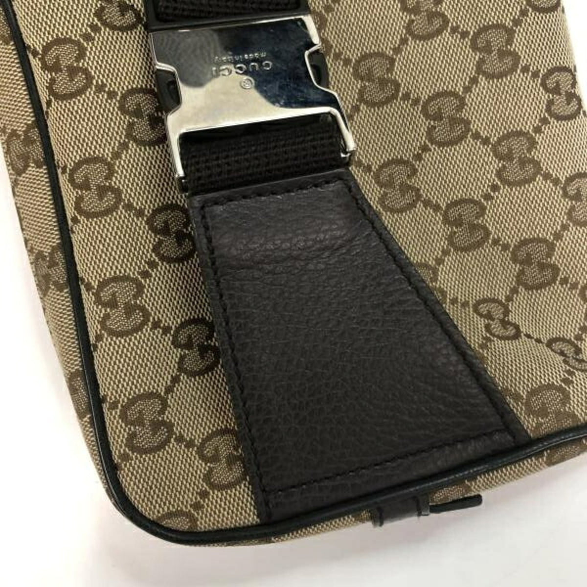 Gucci Beige Brown Gg Canvas Fanny Pack (Pre-Owned)