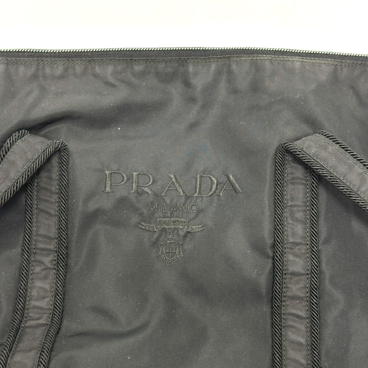 Prada Black Nylon Handbag Shoulder Bag Tote Bag (Pre-Owned)