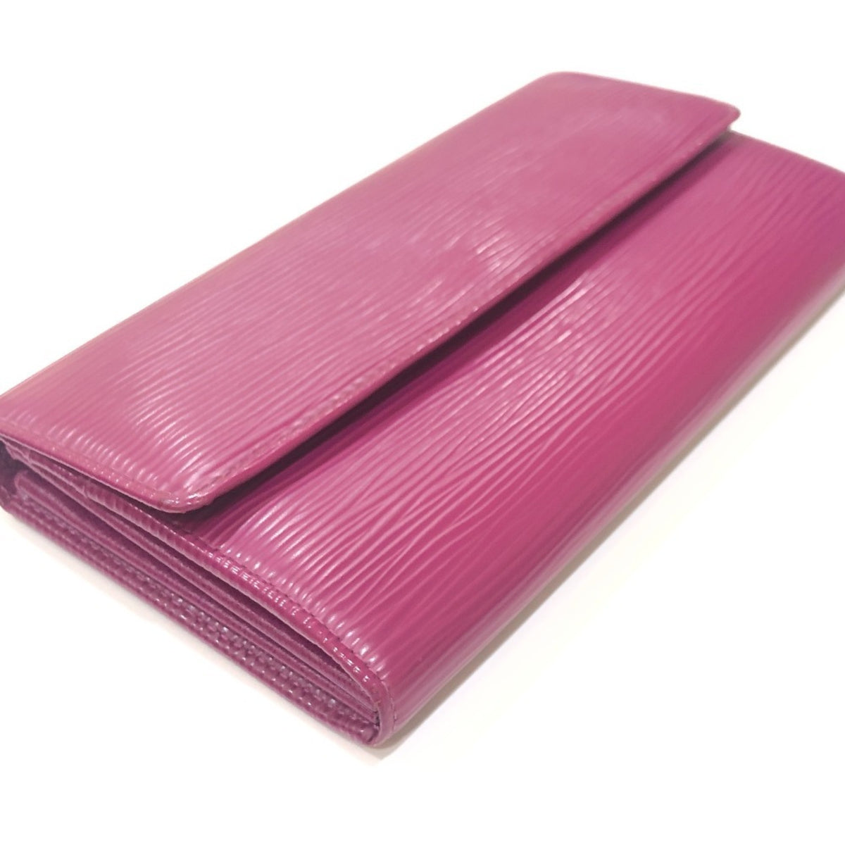 Louis Vuitton Epi Fuchsia Purple Epi Leather Long Wallet (Bi-Fold) (Pre-Owned)