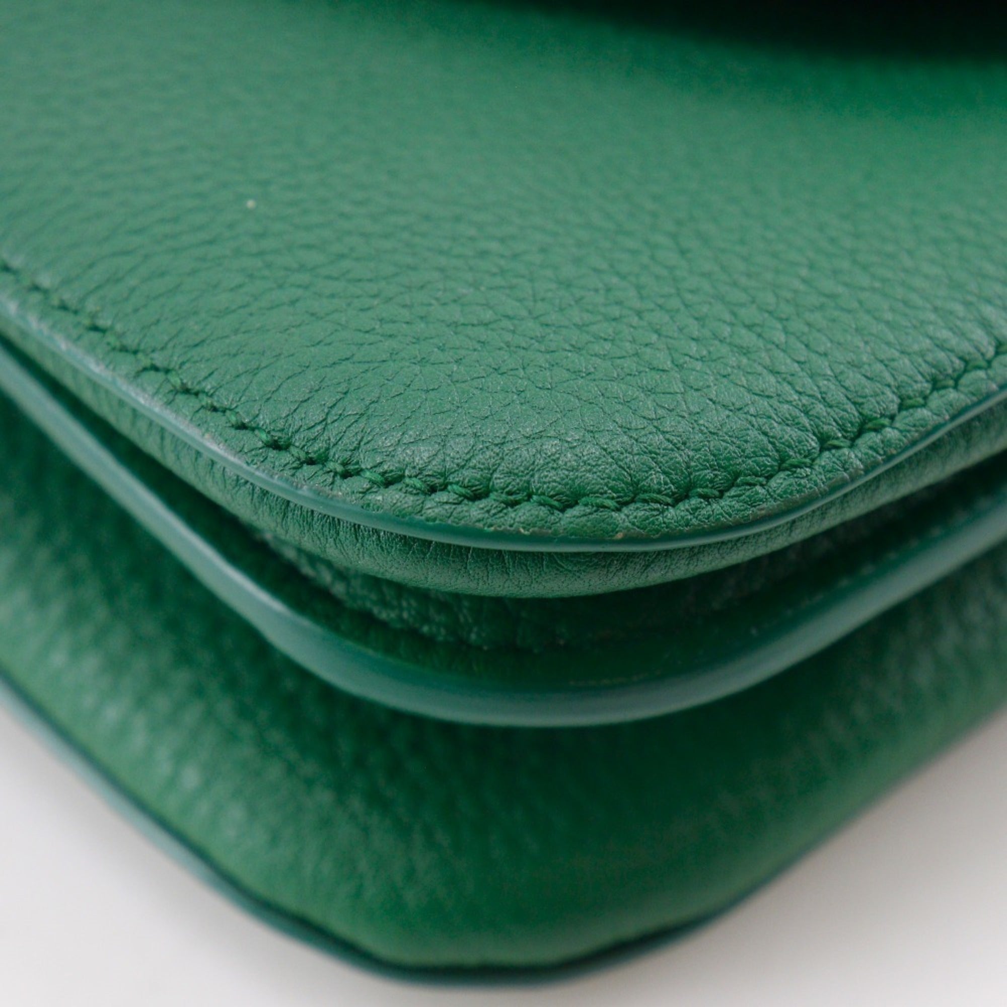 Bottega Veneta Green Leather Shoulder Bag (Pre-Owned)