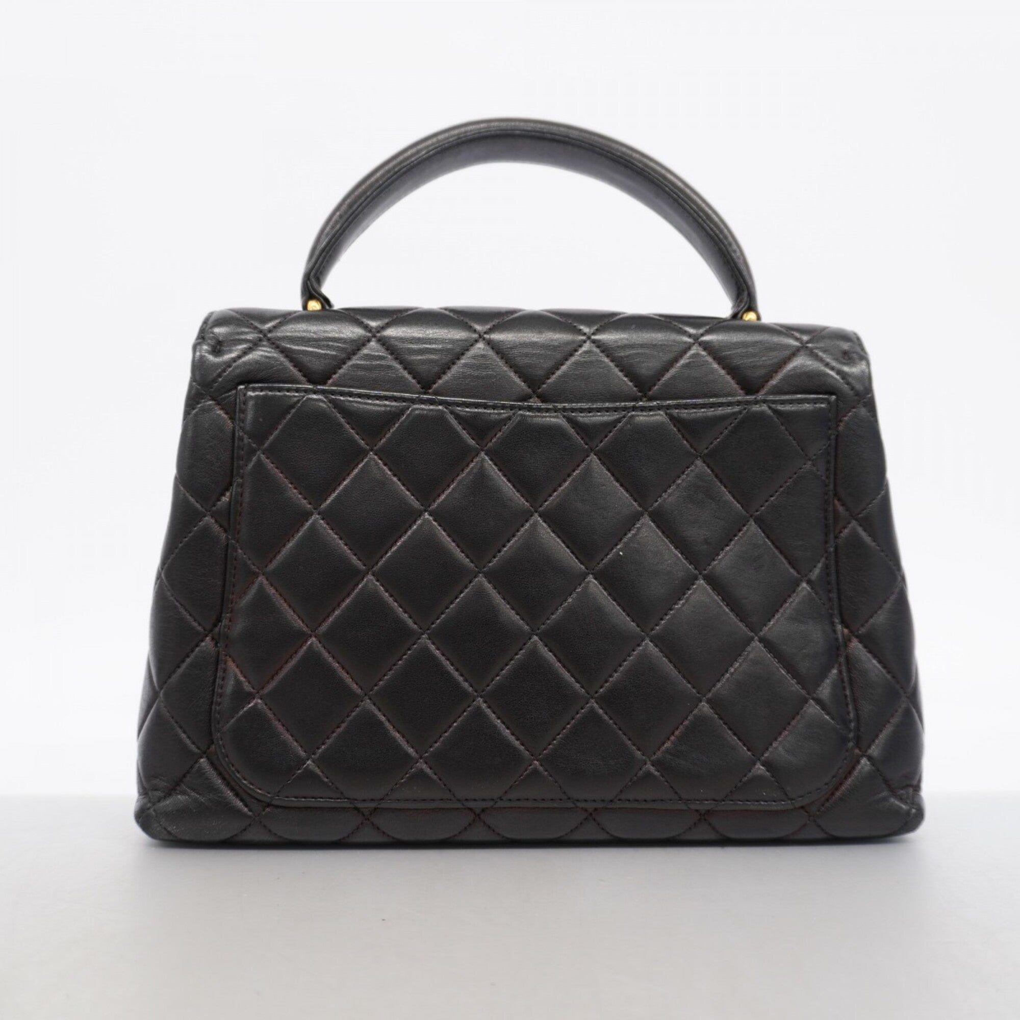Chanel Black Leather Handbag (Pre-Owned)