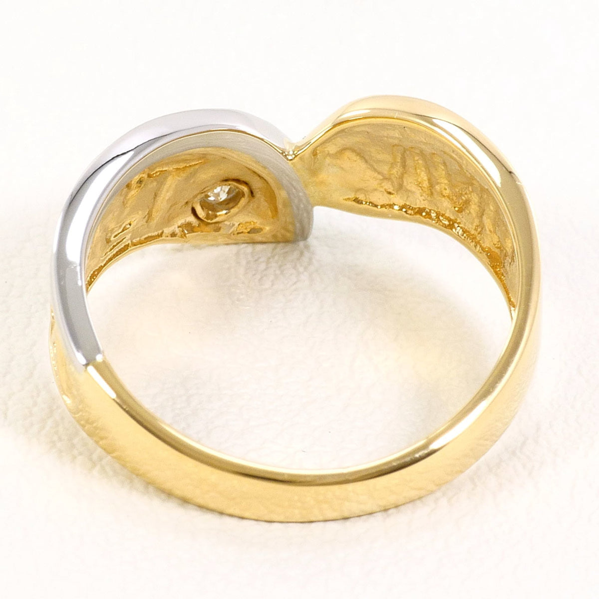 Unbranded Platinum Yellow Gold Yellow Gold (18K) Platinum 900 Band Ring (Pre-Owned)