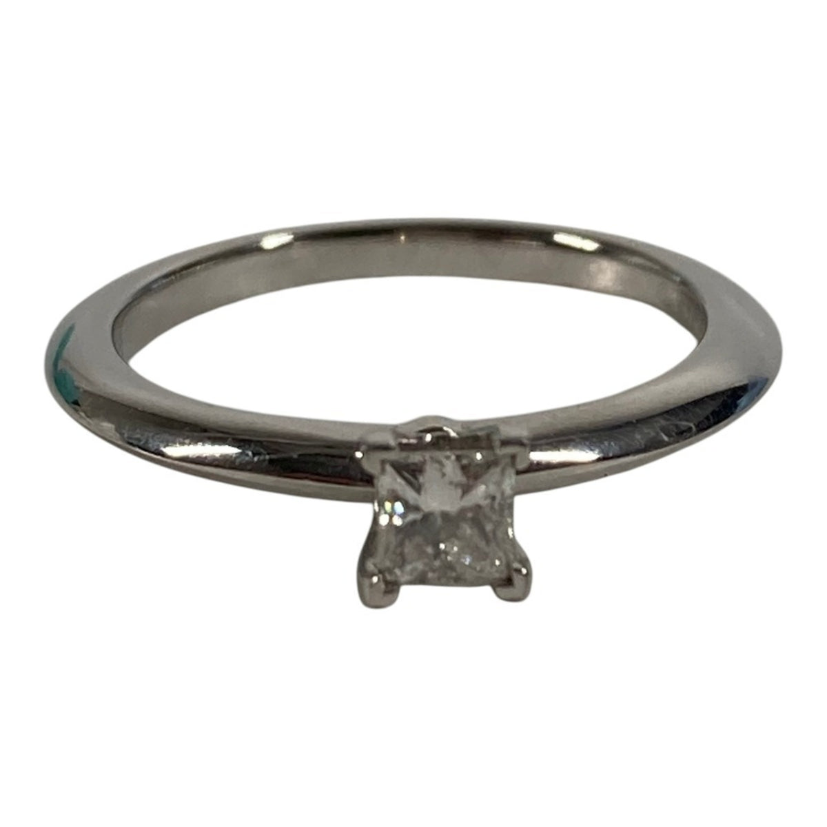Tiffany Platinum Platinum 950 Band Ring (Pre-Owned)