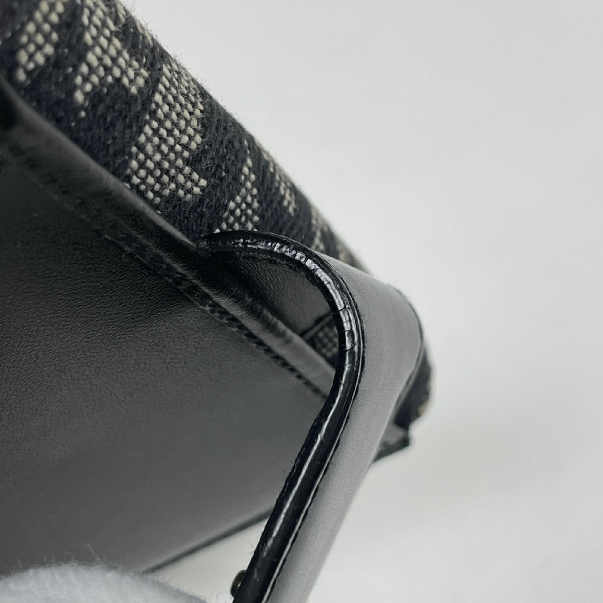 Christian Dior Trotter Black Canvas Leather Wallet (Bi-Fold) (Pre-Owned)