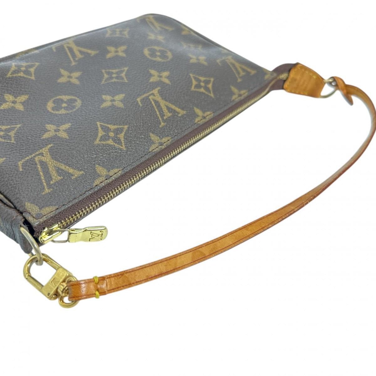 Louis Vuitton Brown Monogram Canvas Pochette Pouch (Pre-Owned)