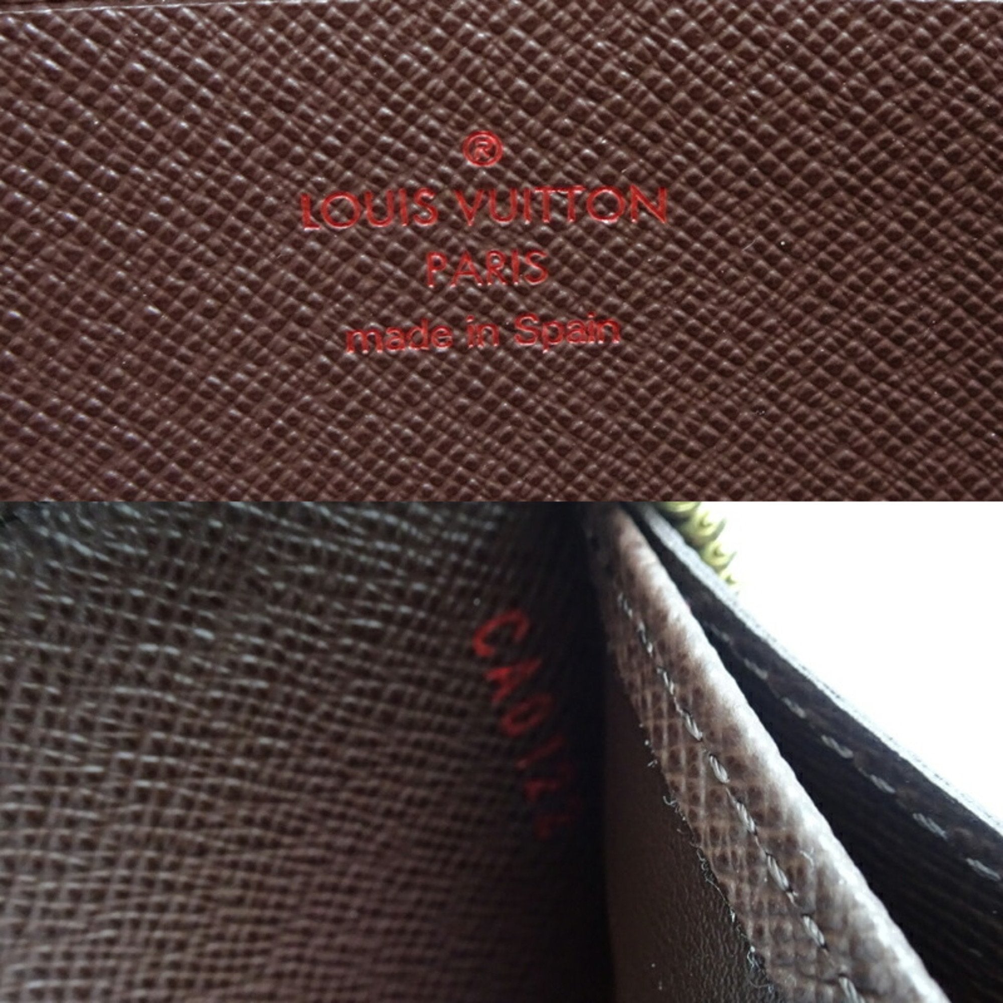 Louis Vuitton Brown Damier Canvas Ebene Damier Canvas Long Wallet (Bi-Fold) (Pre-Owned)