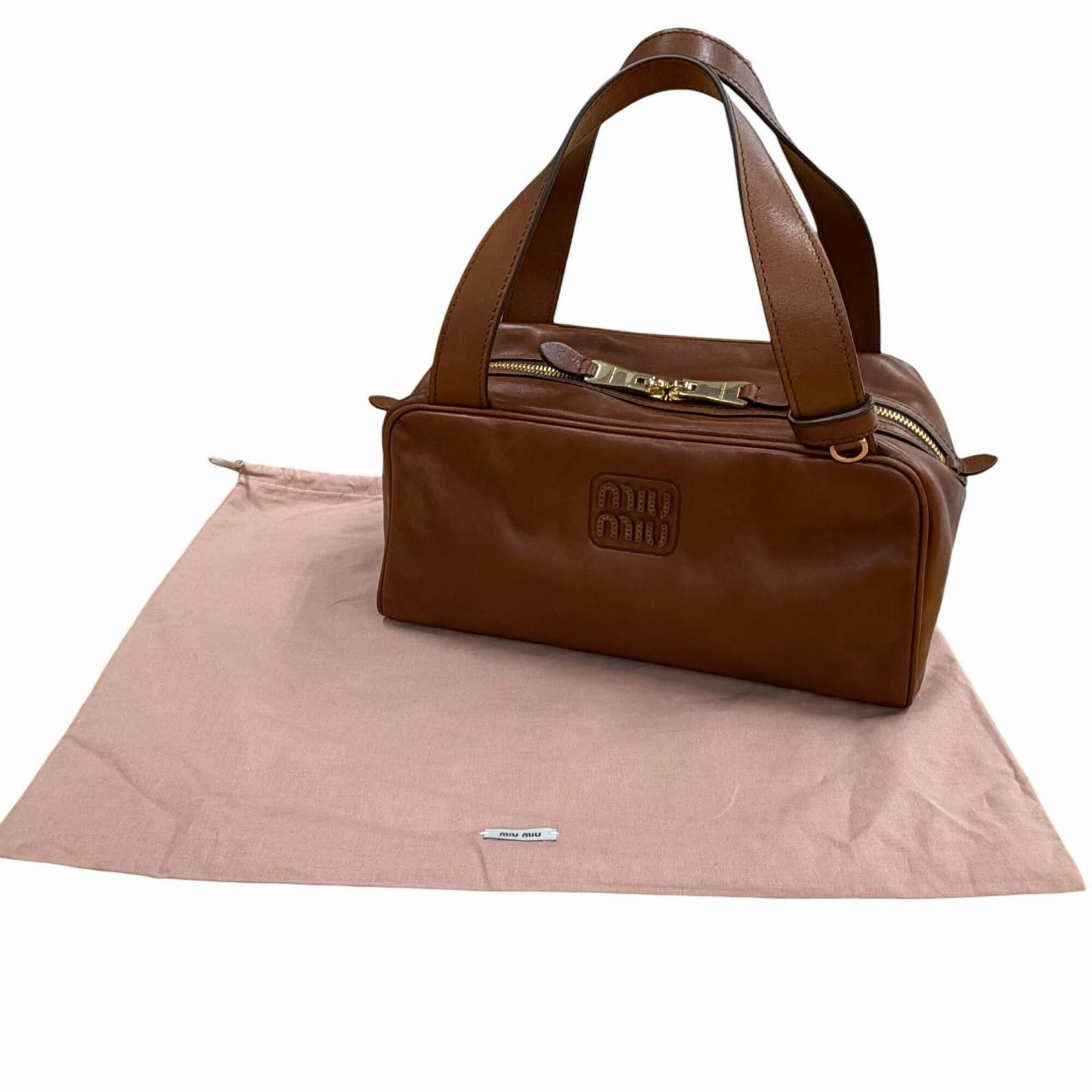 Miu Miu Brown Leather Handbag (Pre-Owned)