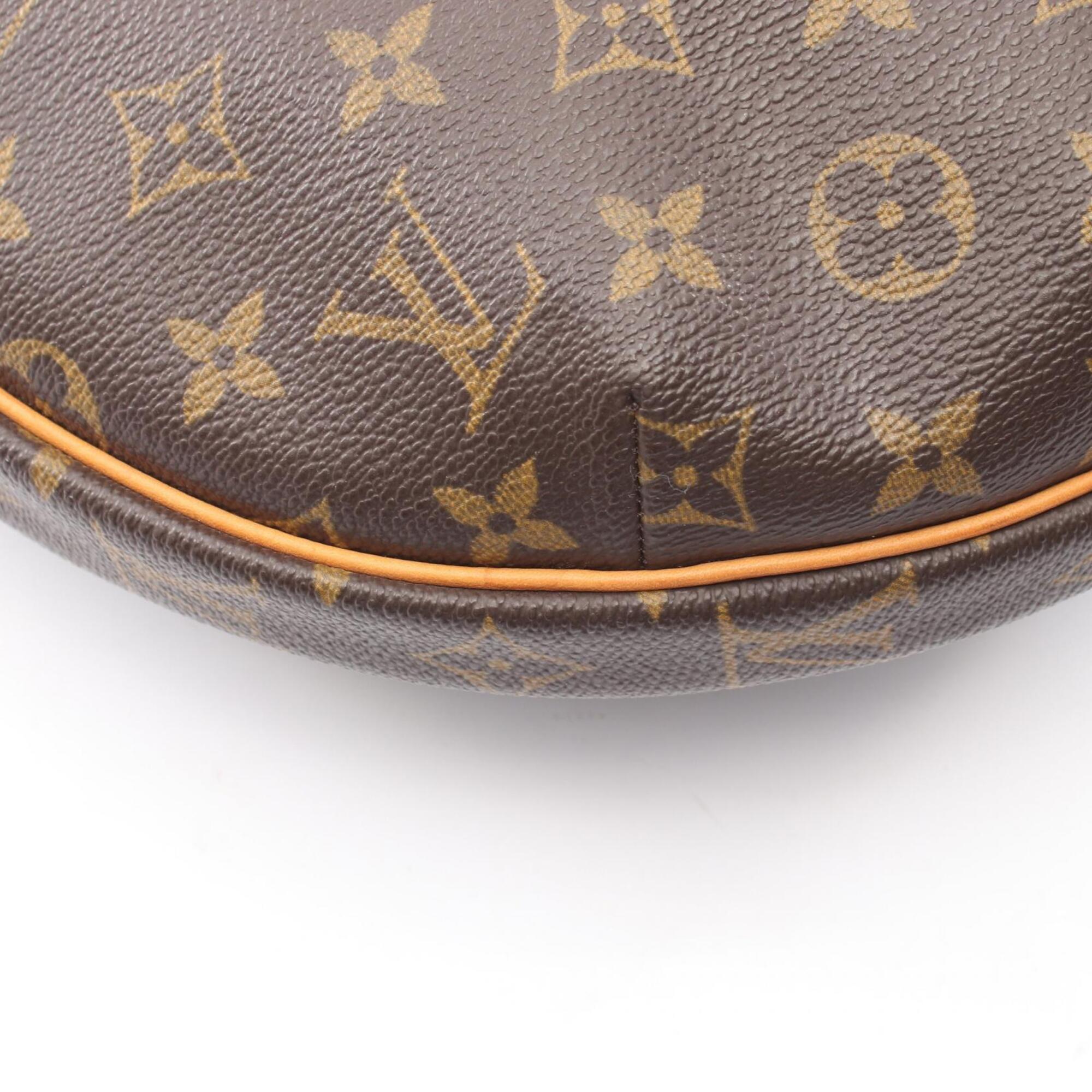 Louis Vuitton Brown Monogram Coated Canvas Leather Handbag Shoulder Bag (Pre-Owned)