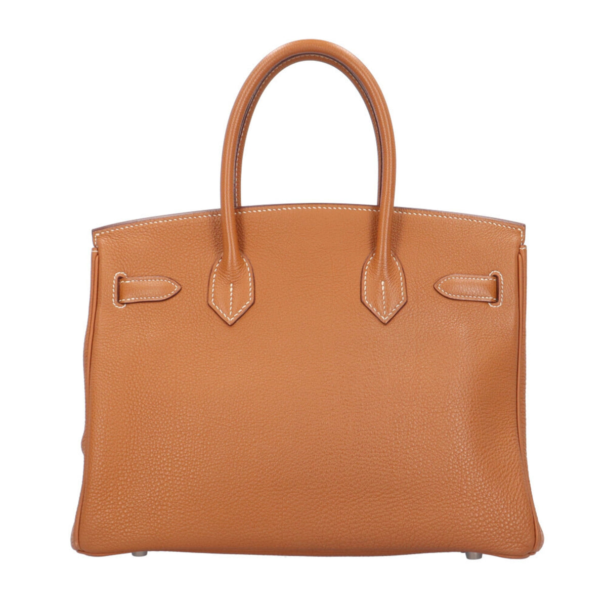 Hermes Brown Gold Togo Leather Handbag (Pre-Owned)
