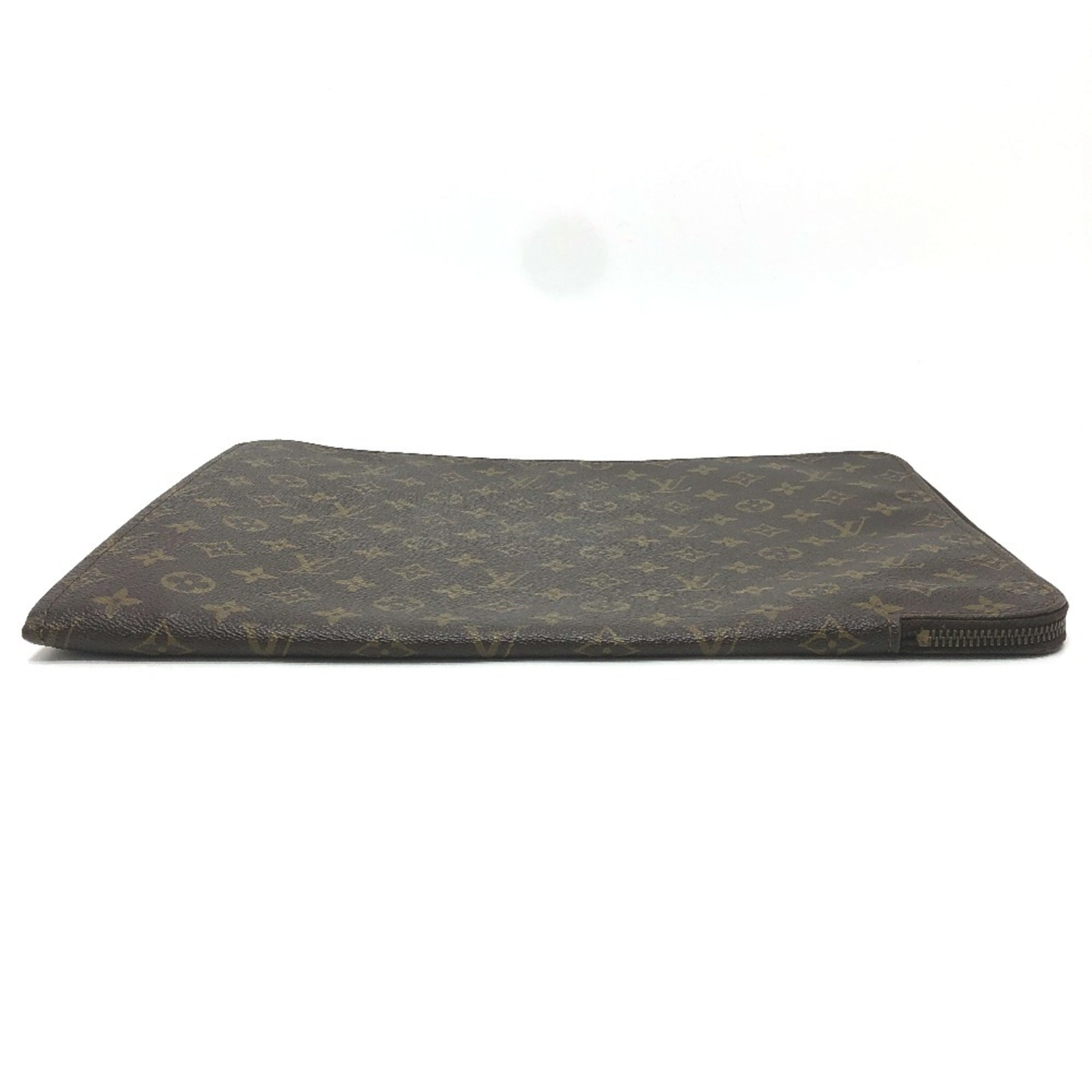 Louis Vuitton Brown Monogram Canvas Clutch Bag (Pre-Owned)
