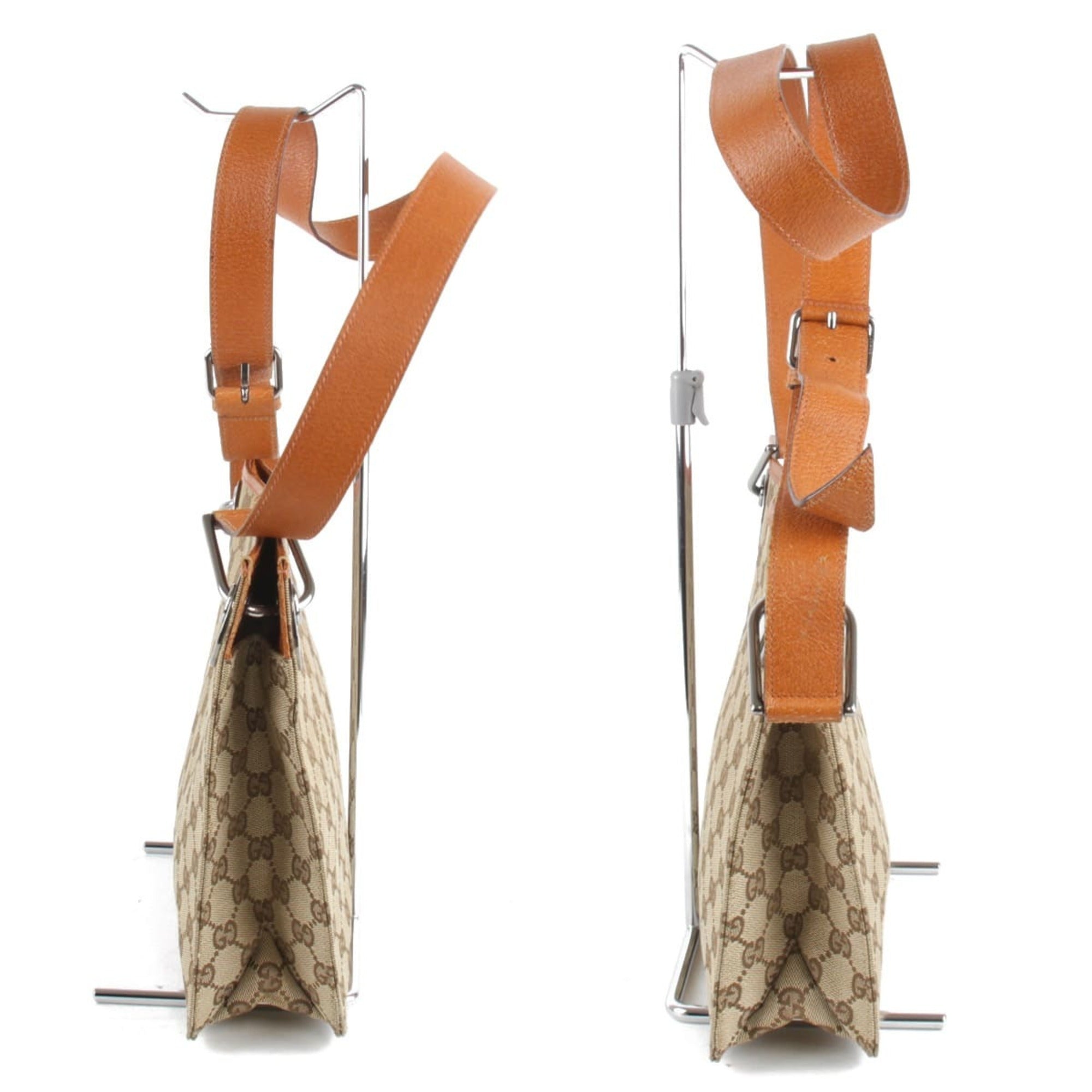 Gucci Gg Canvas Beige Gg Canvas Shoulder Bag (Pre-Owned)