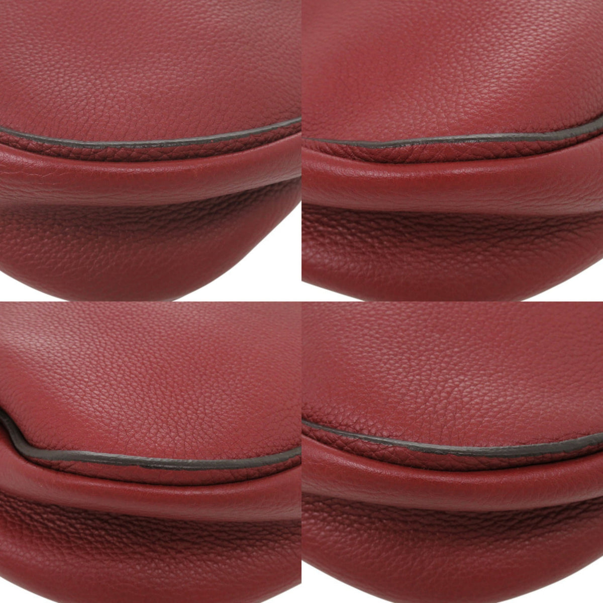 Salvatore Ferragamo Red Color Leather Shoulder Bag (Pre-Owned)
