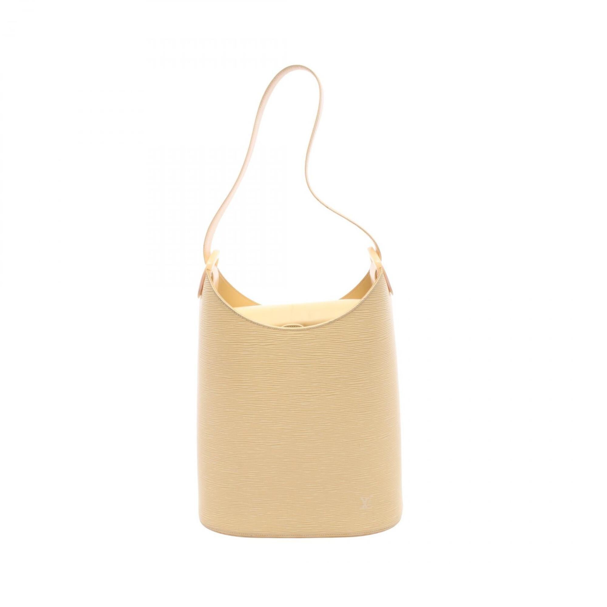 Louis Vuitton Beige Leather Handbag Shoulder Bag (Pre-Owned)