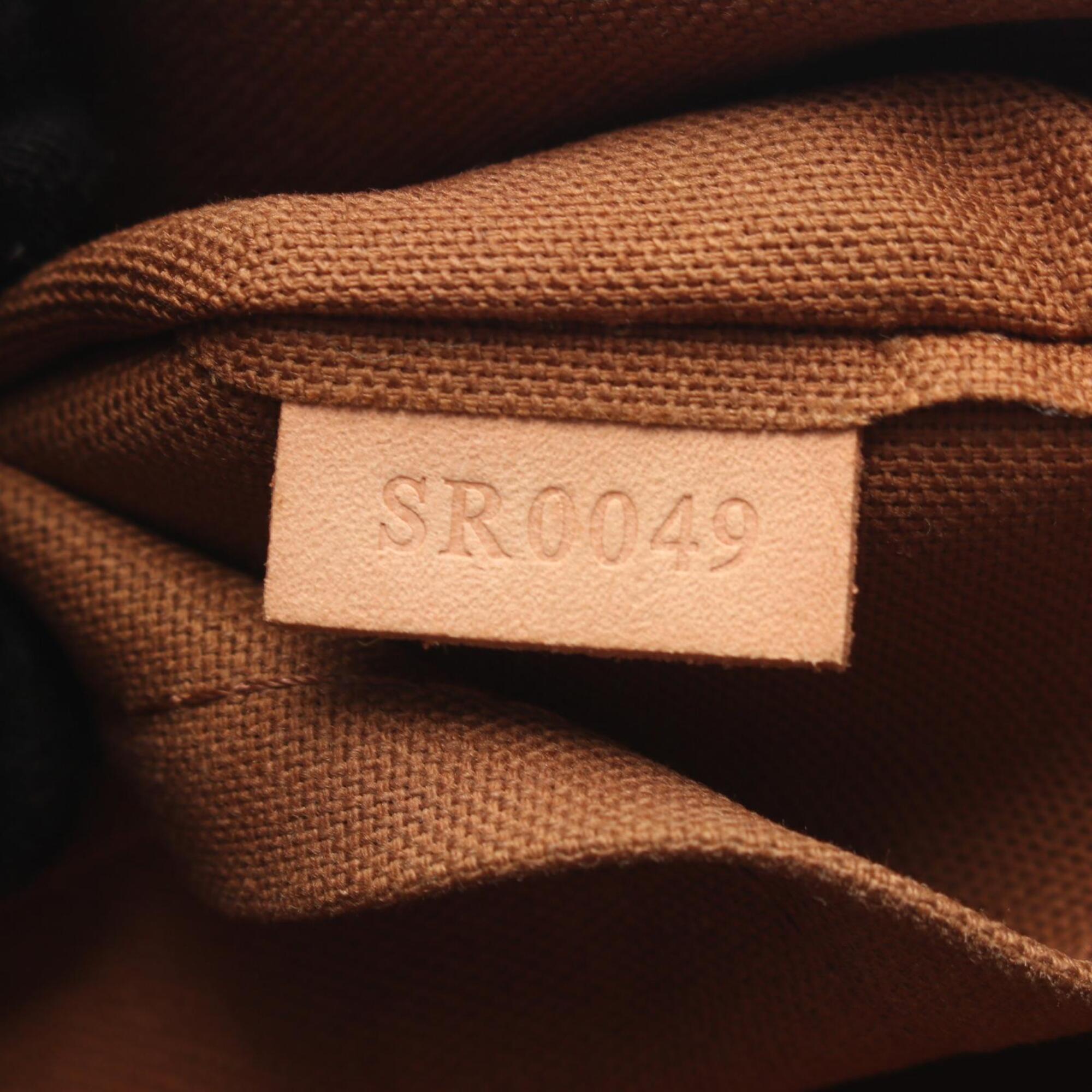 Louis Vuitton Brown Coated Canvas Monogram Leather Handbag (Pre-Owned)