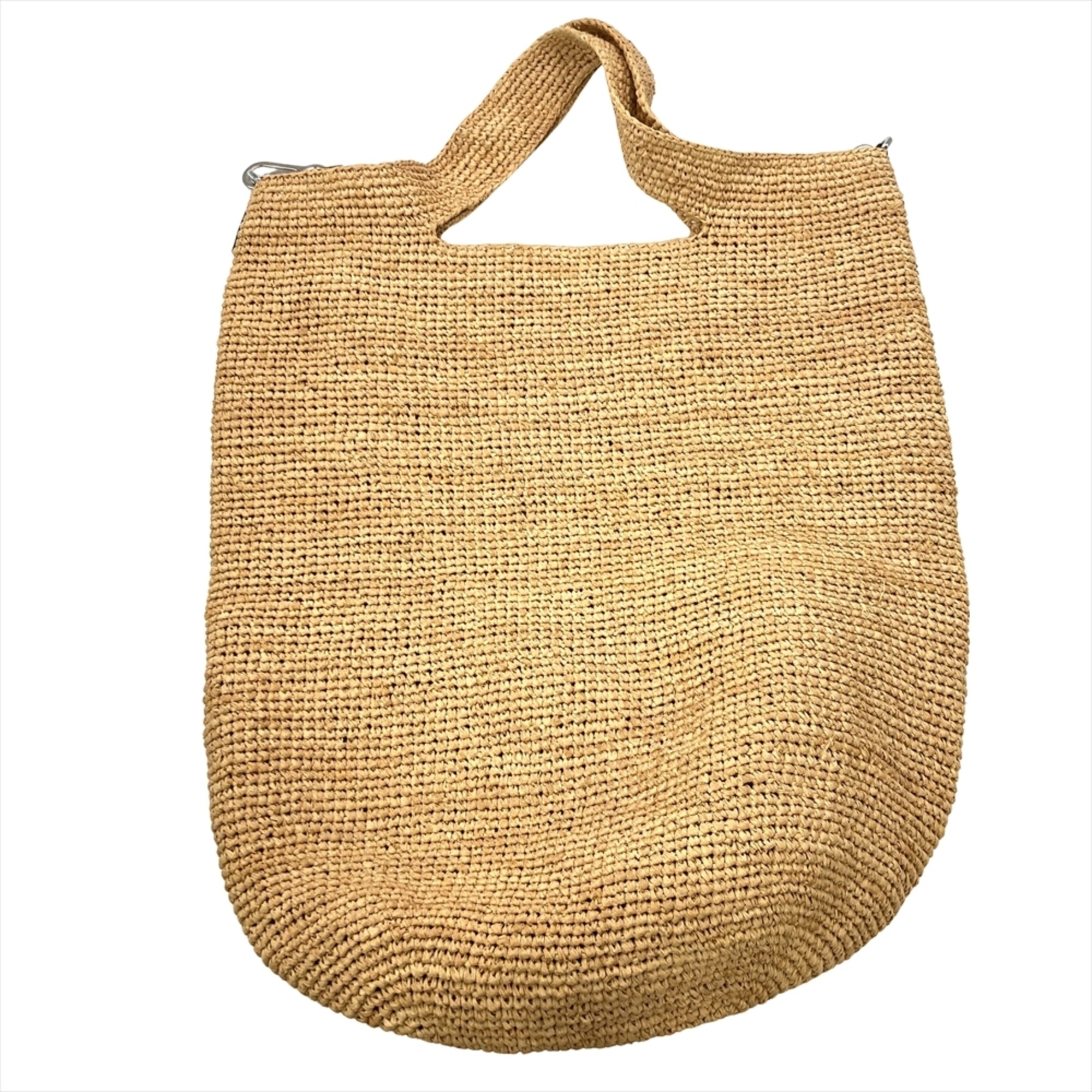 Loewe Beige Raffia Leather Shoulder Bag (Pre-Owned)