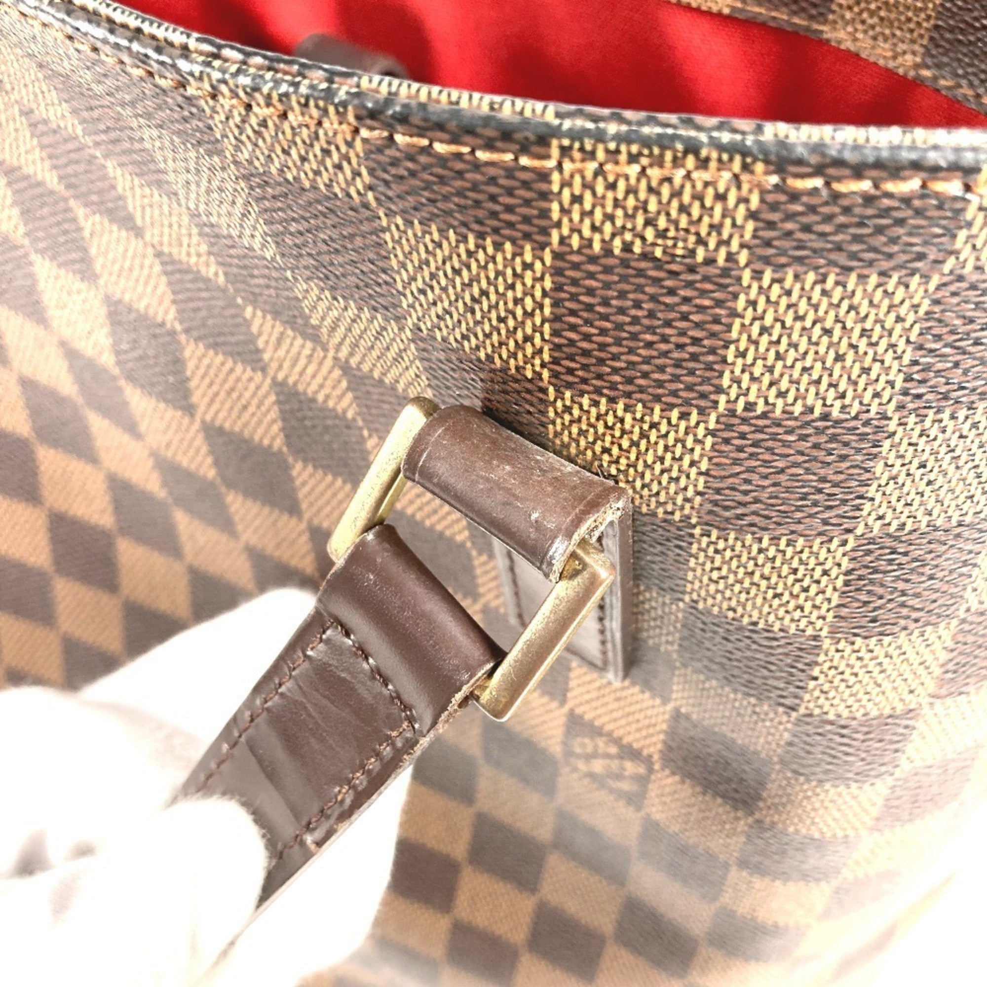 Louis Vuitton Brown Damier Canvas Ebene Damier Canvas Shoulder Bag Tote Bag (Pre-Owned)