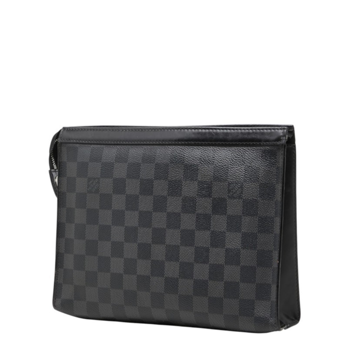 Louis Vuitton Black Pvc Leather Pochette (Pre-Owned)