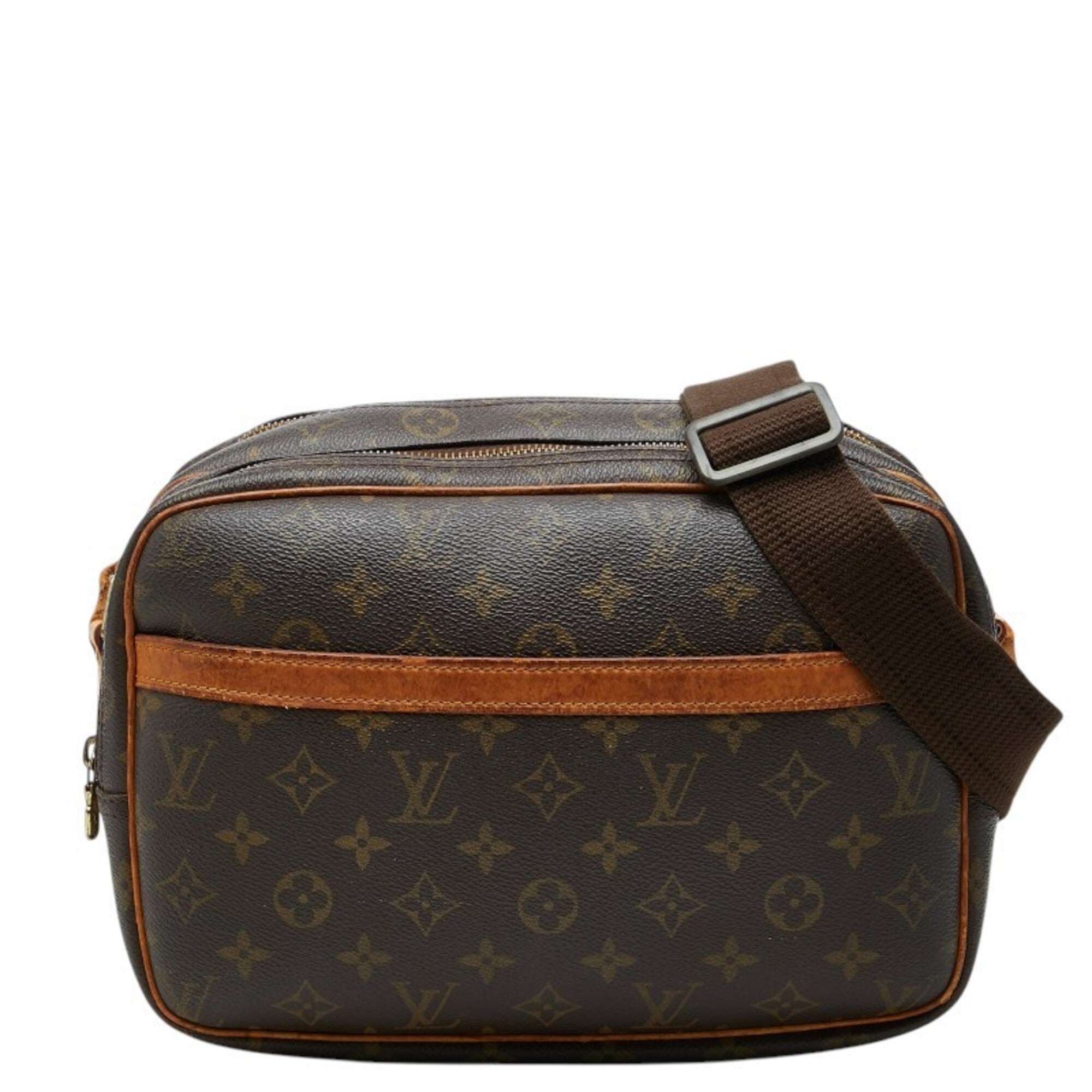 Louis Vuitton Brown Pvc Leather Shoulder Bag (Pre-Owned)