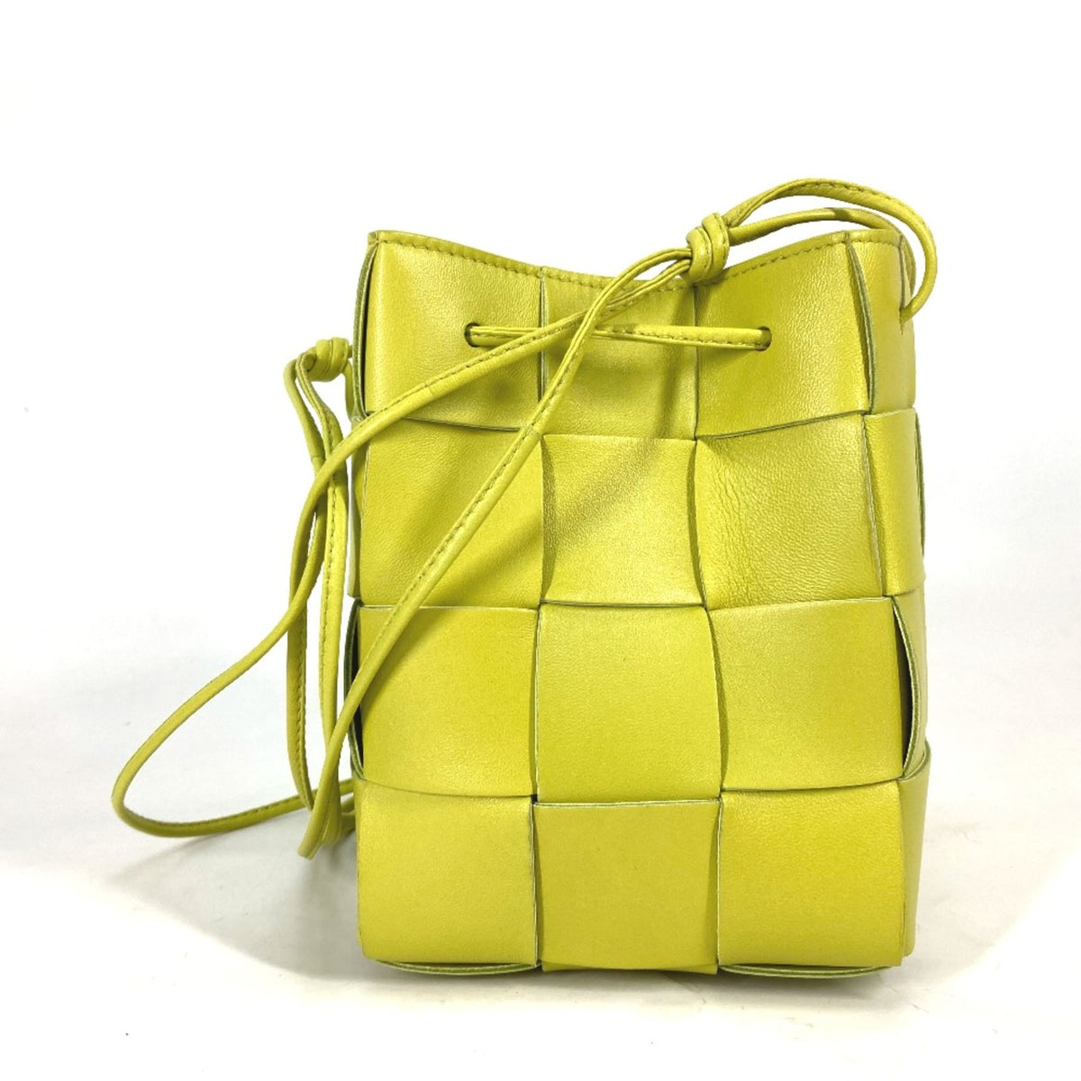Bottega Veneta Green Leather Shoulder Bag (Pre-Owned)