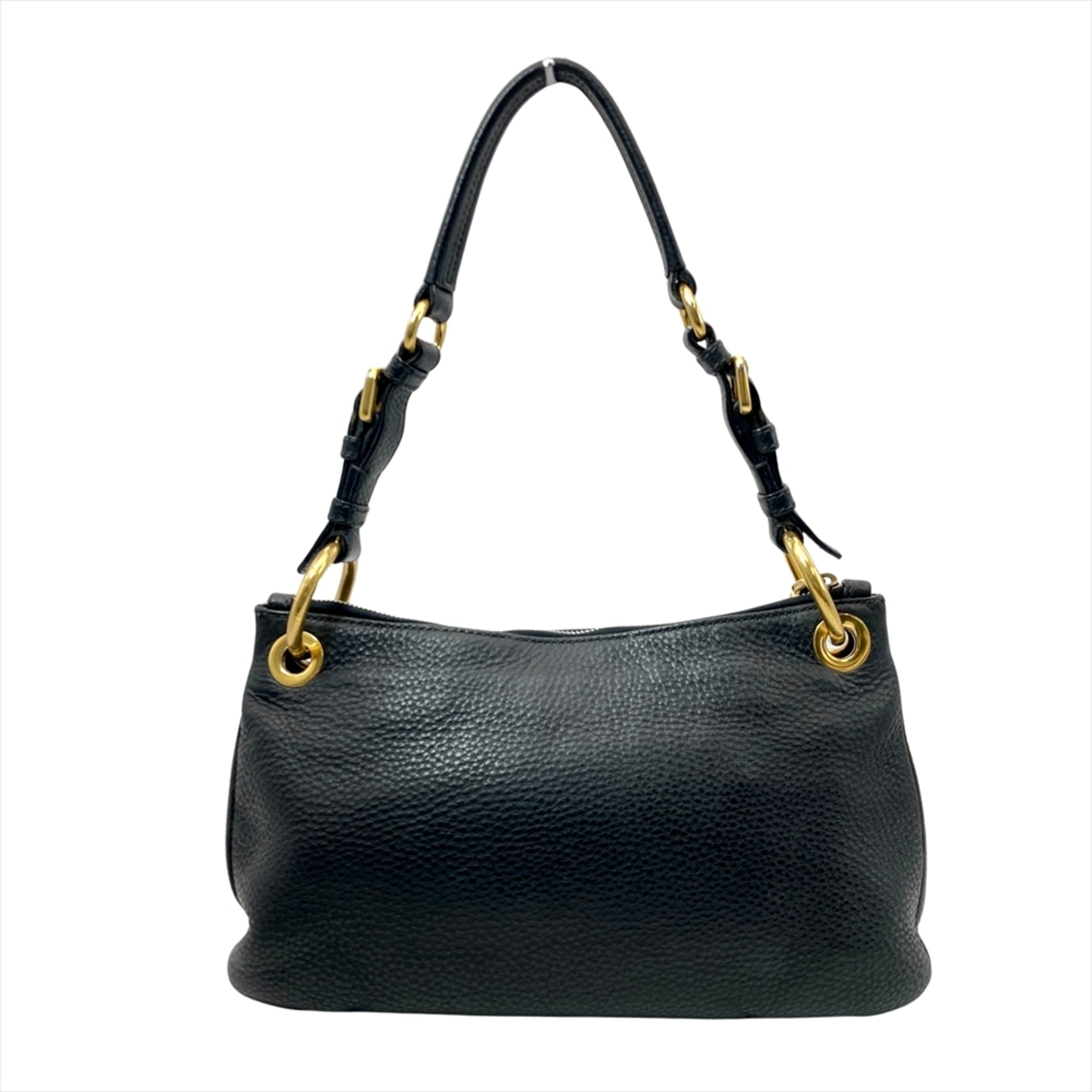 Prada Black Leather Shoulder Bag (Pre-Owned)