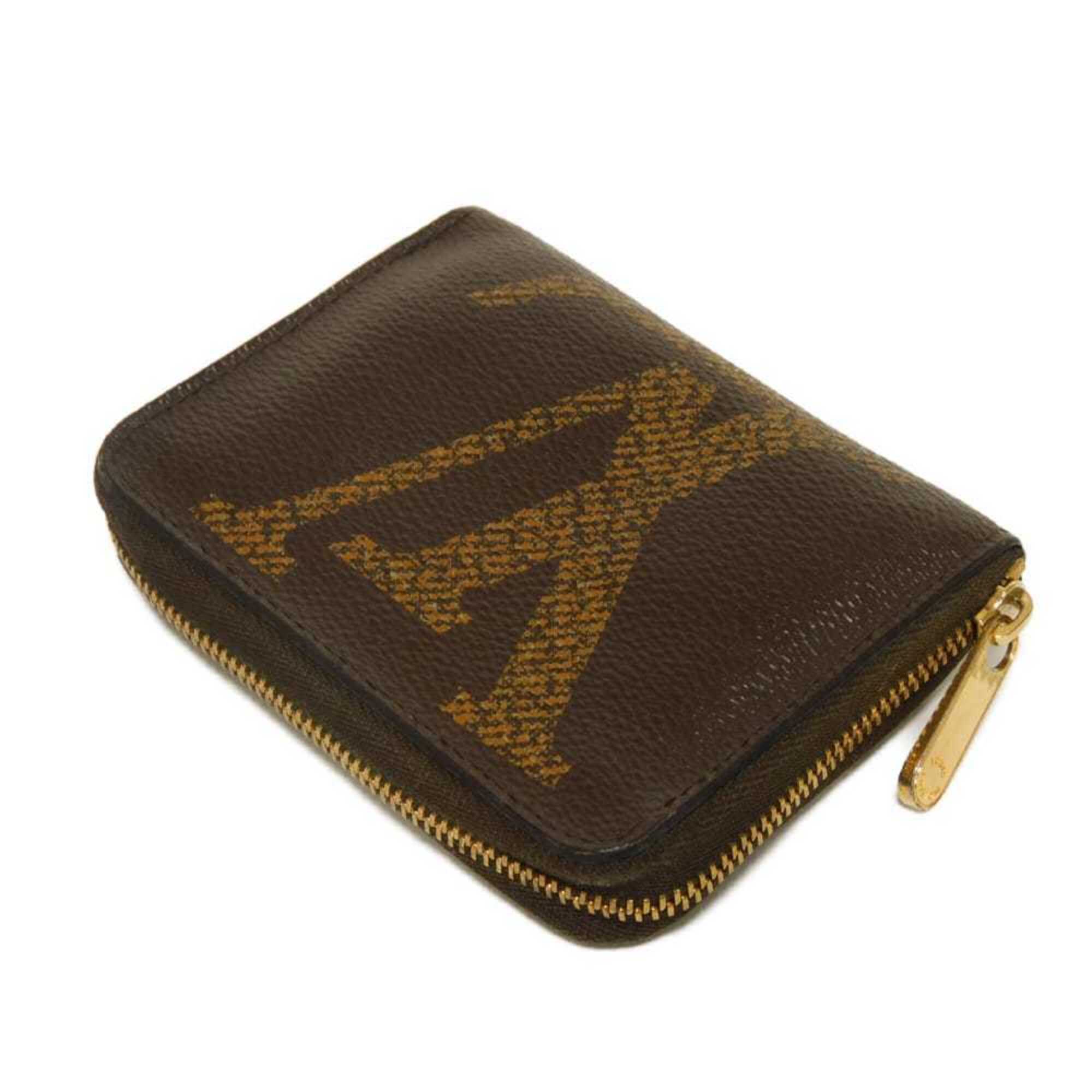 Louis Vuitton Monogram Brown Marron Noir Monogram Canvas Leather Coin Purse/Coin Case (Pre-Owned)
