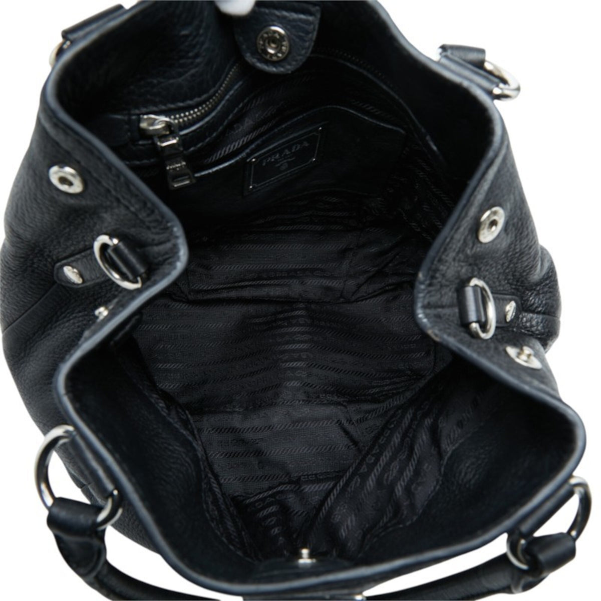 Prada Black Leather Handbag (Pre-Owned)
