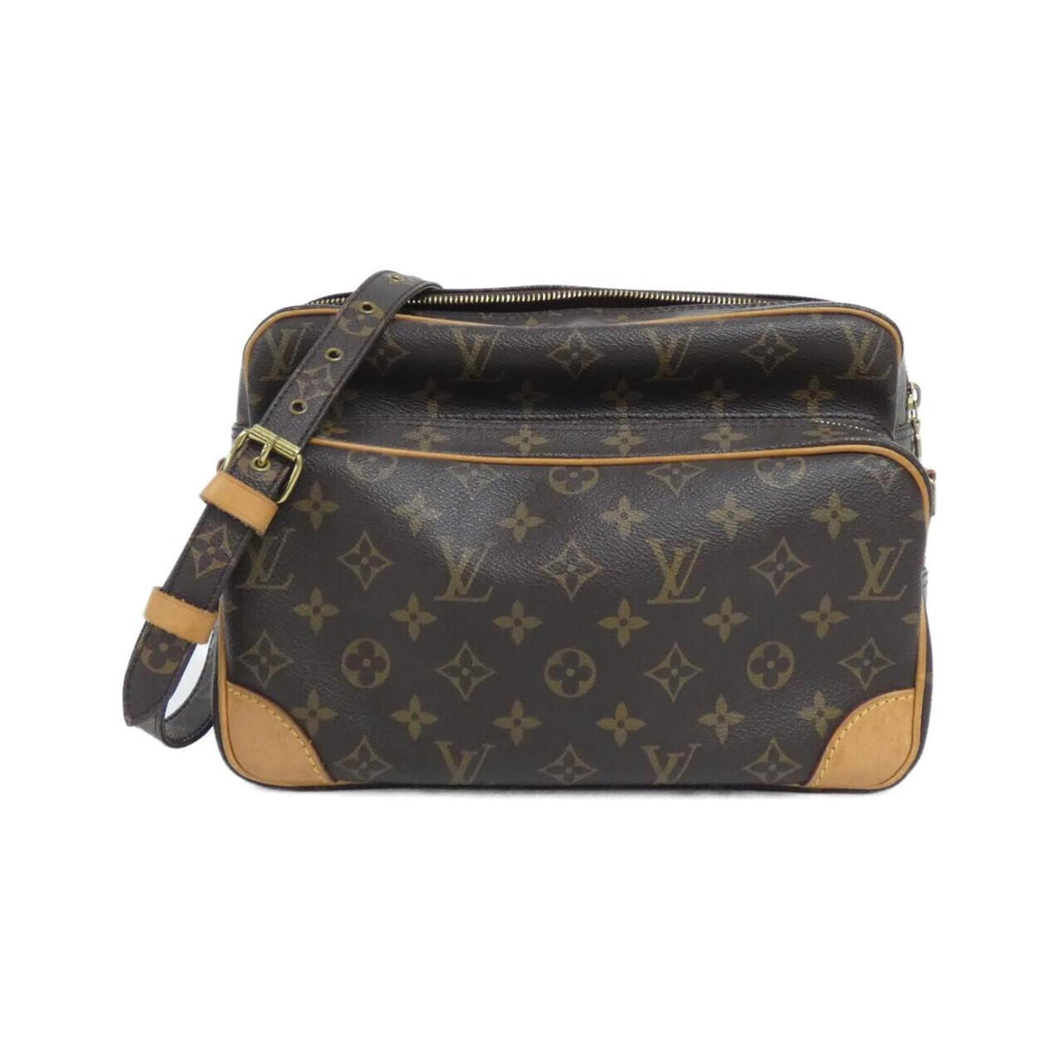 Louis Vuitton Marron Coated Canvas Shoulder Bag (Pre-Owned)