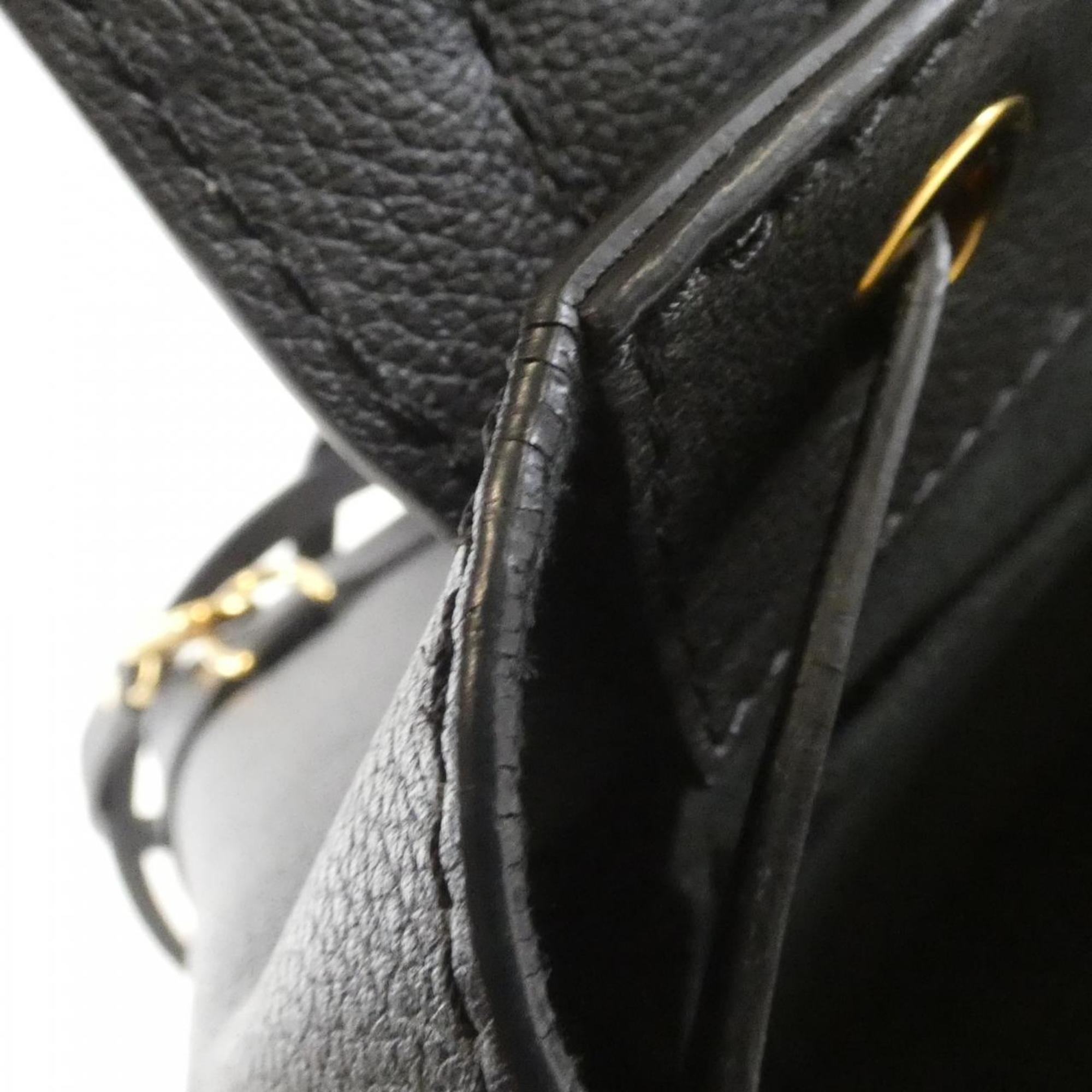 Louis Vuitton Black Leather Backpack (Pre-Owned)