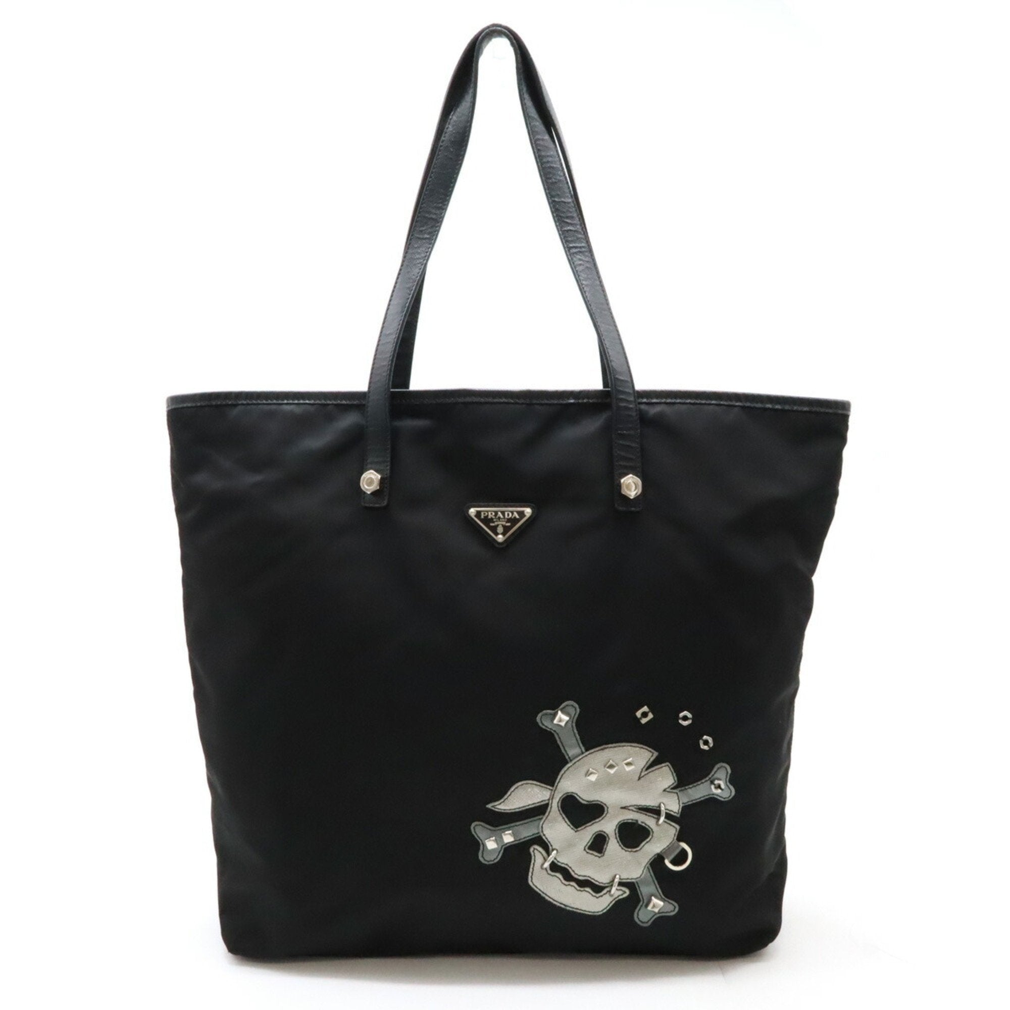 Prada Black Nero Nylon Shoulder Bag Tote Bag (Pre-Owned)