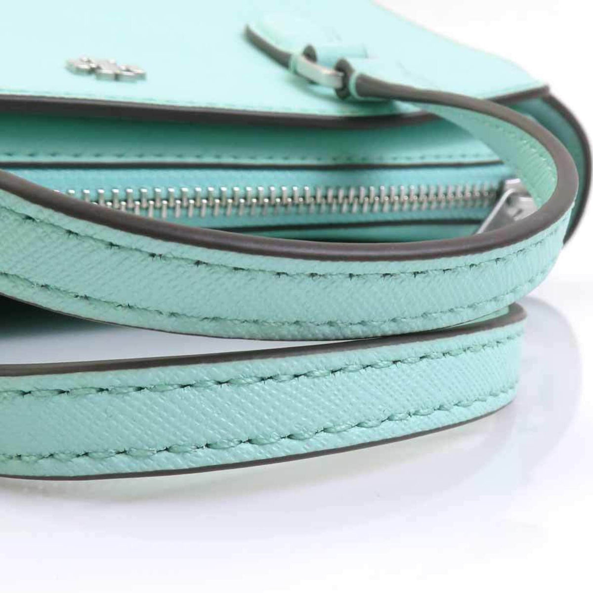 Tory Burch Green Leather Handbag Shoulder Bag (Pre-Owned)