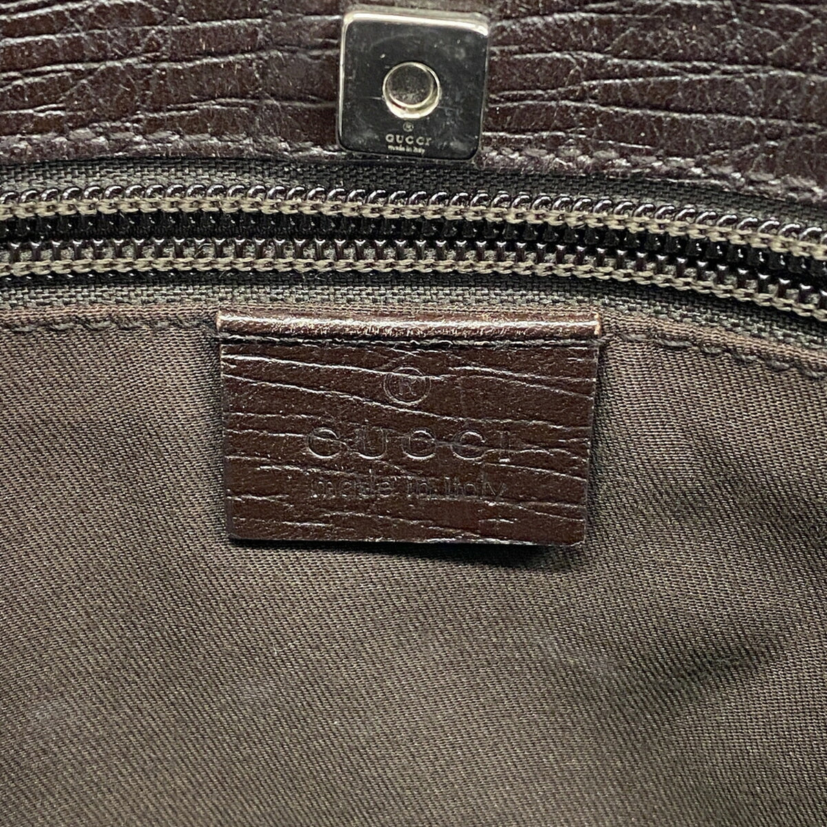 Gucci Beige Brown Pvc Handbag (Pre-Owned)