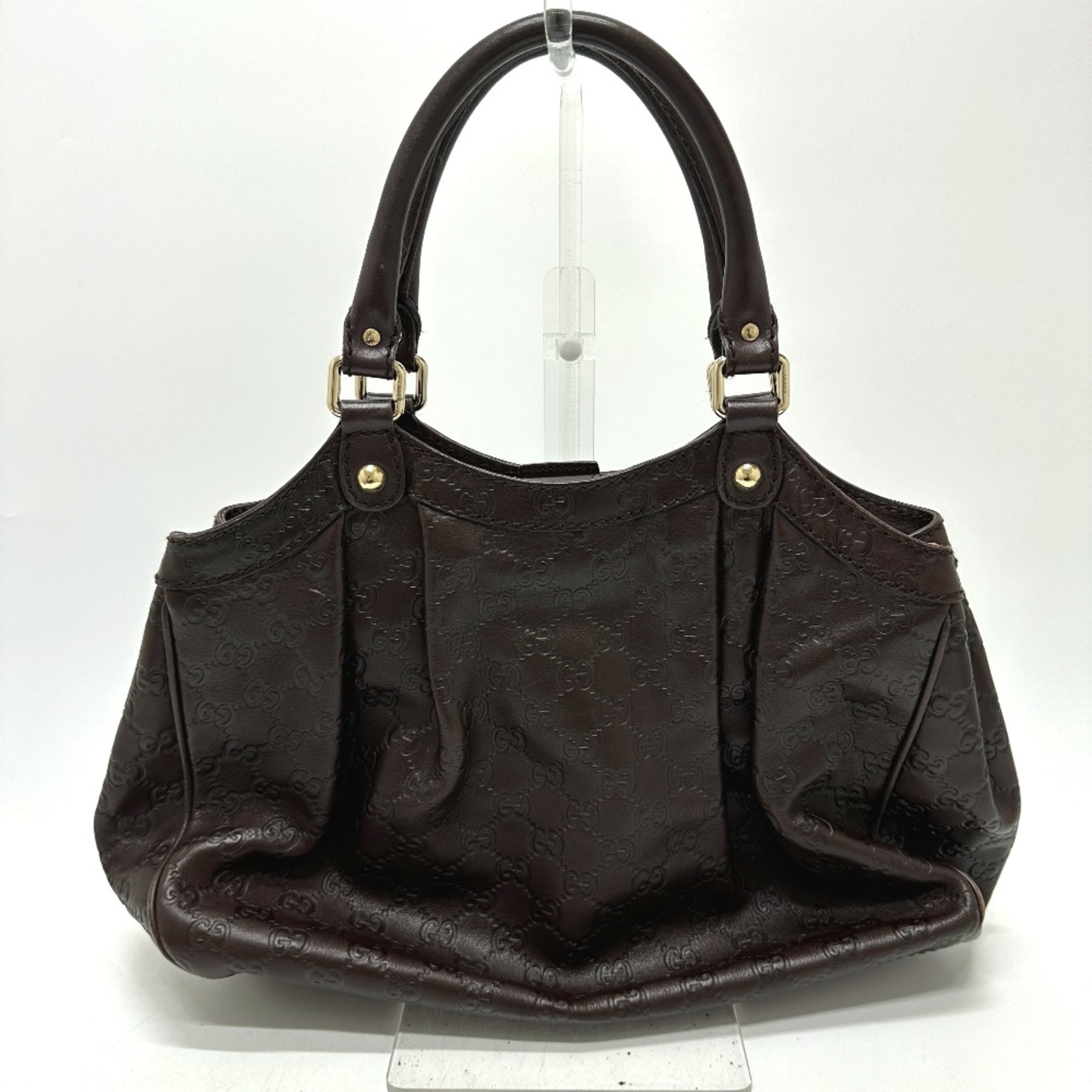 Gucci Brown Leather Tote Bag (Pre-Owned)