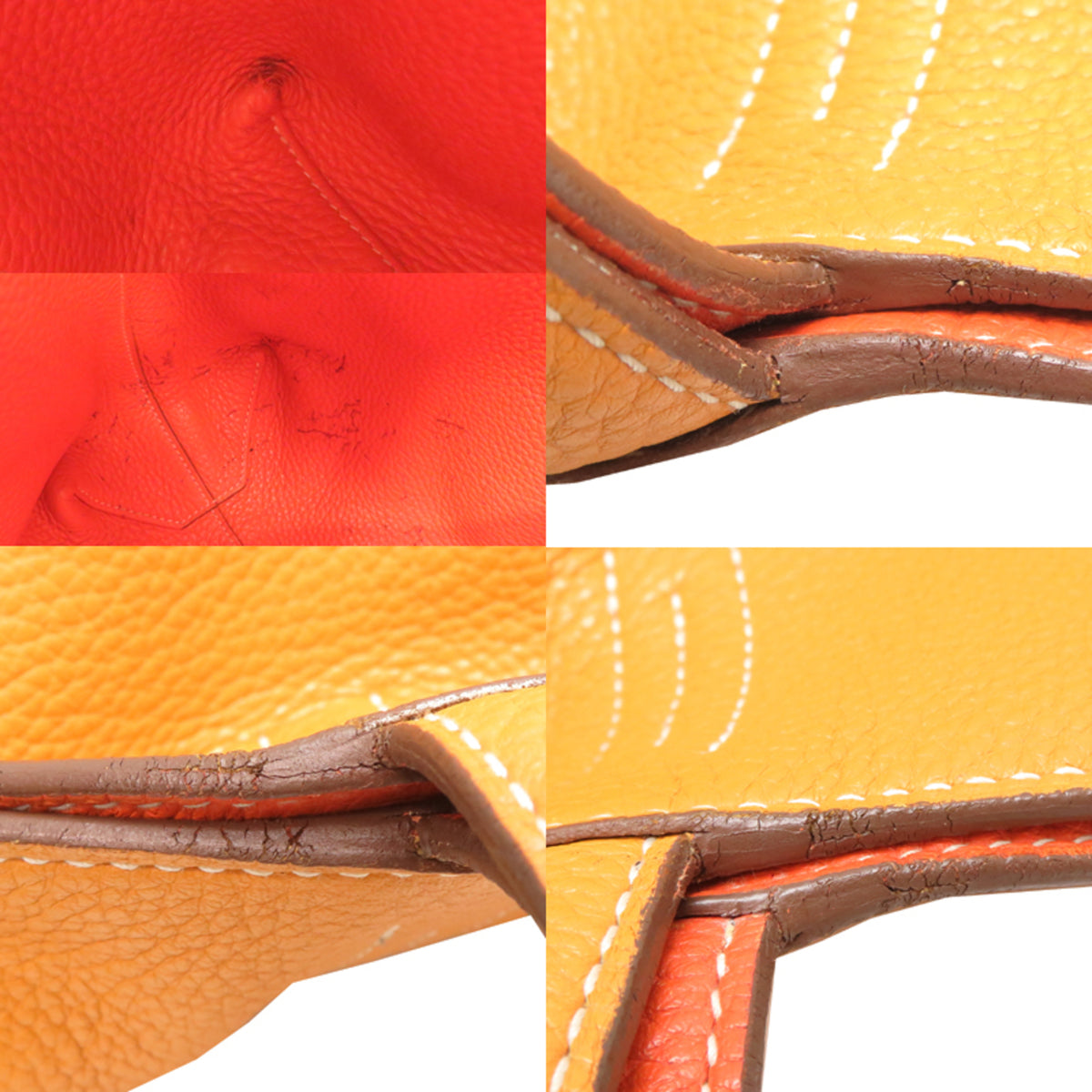 Hermes Orange Yellow Tote Bag (Pre-Owned)