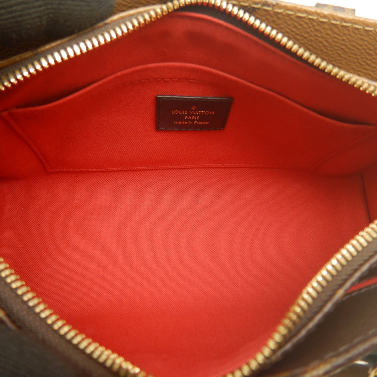Louis Vuitton Brown Monogram Canvas Handbag Pouch (Pre-Owned)