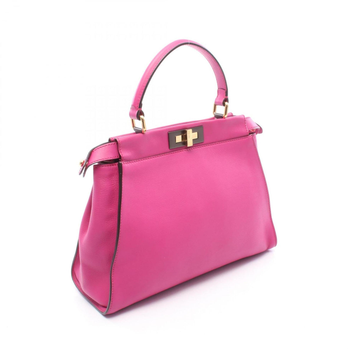 Fendi Pink Leather Handbag (Pre-Owned)