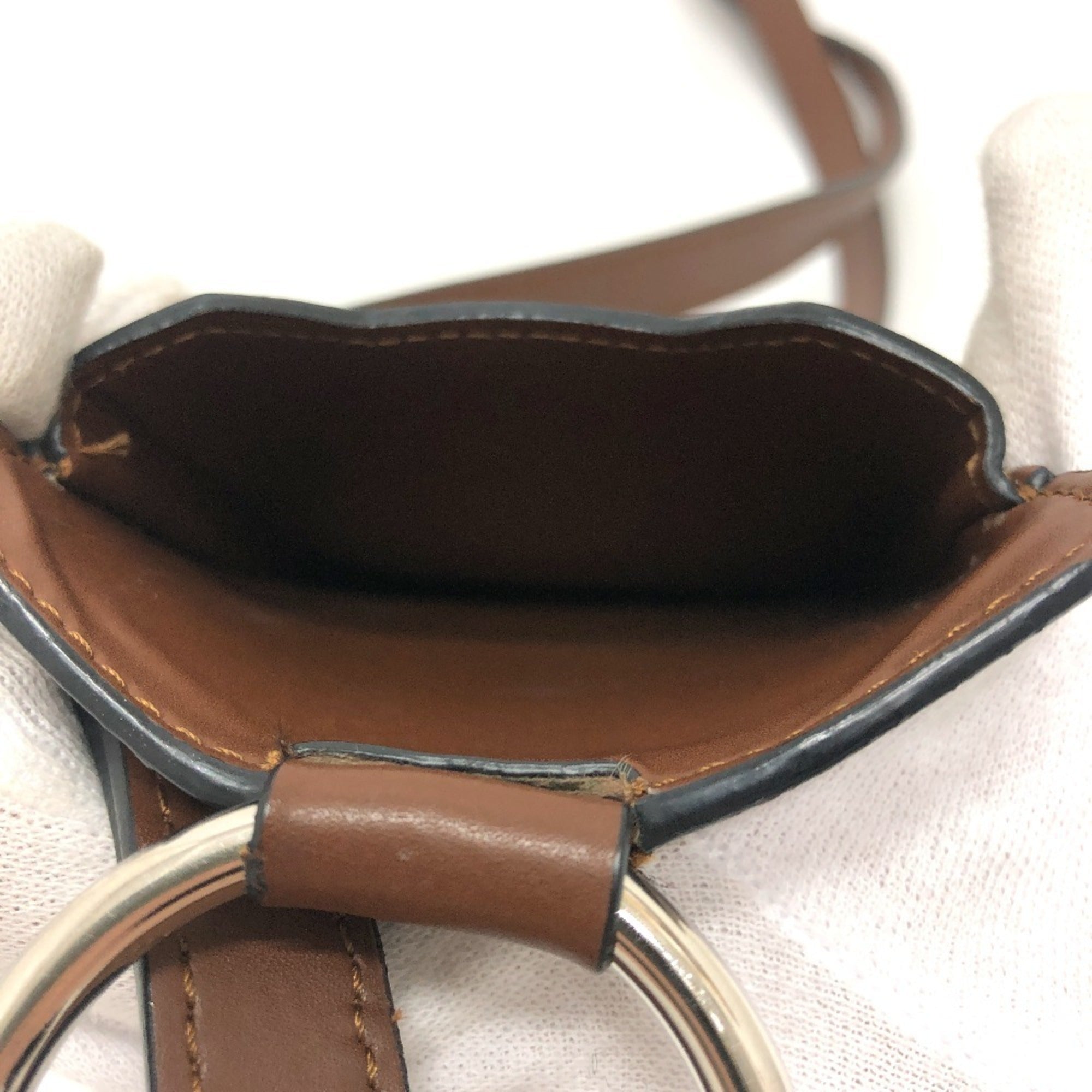 Valentino Brown Leather Shoulder Bag (Pre-Owned)