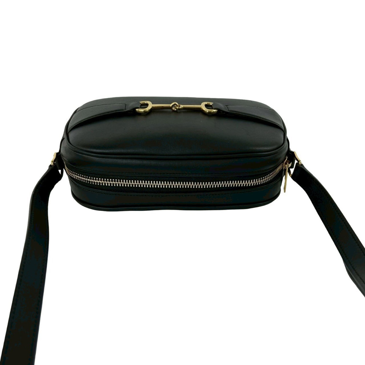 Celine Black Leather Pochette Shoulder Bag (Pre-Owned)